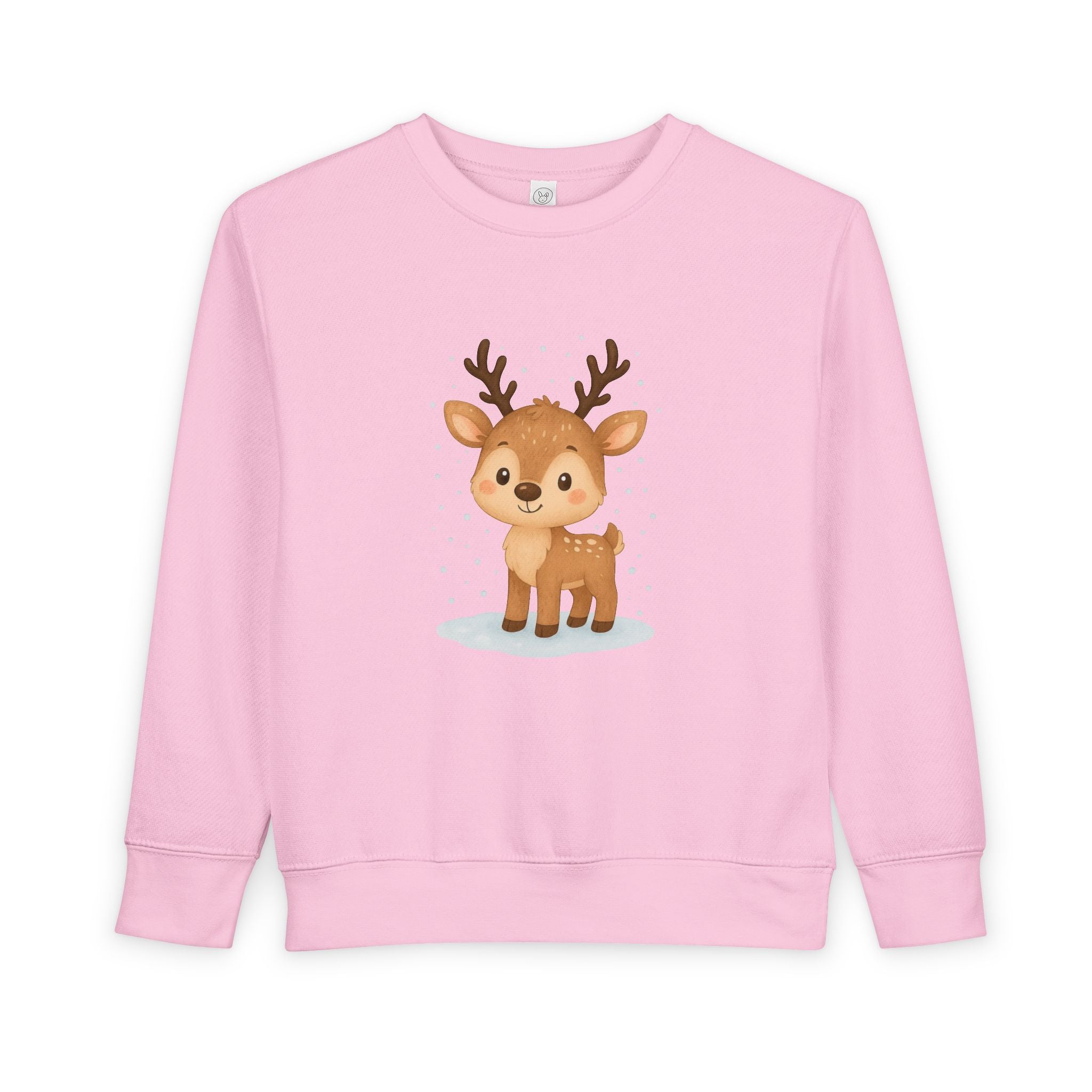 Cute Reindeer Toddler Christmas Sweatshirt – Cozy Holiday Pullover for Kids