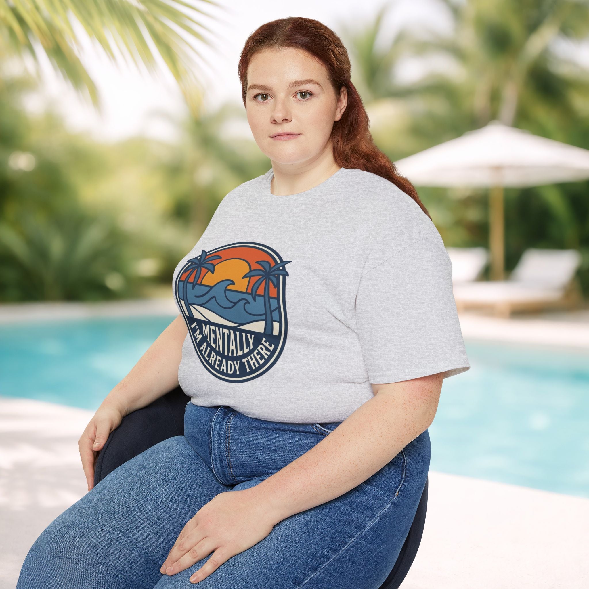 Mentally I’m Already There Summer Beach Sunset T-Shirt