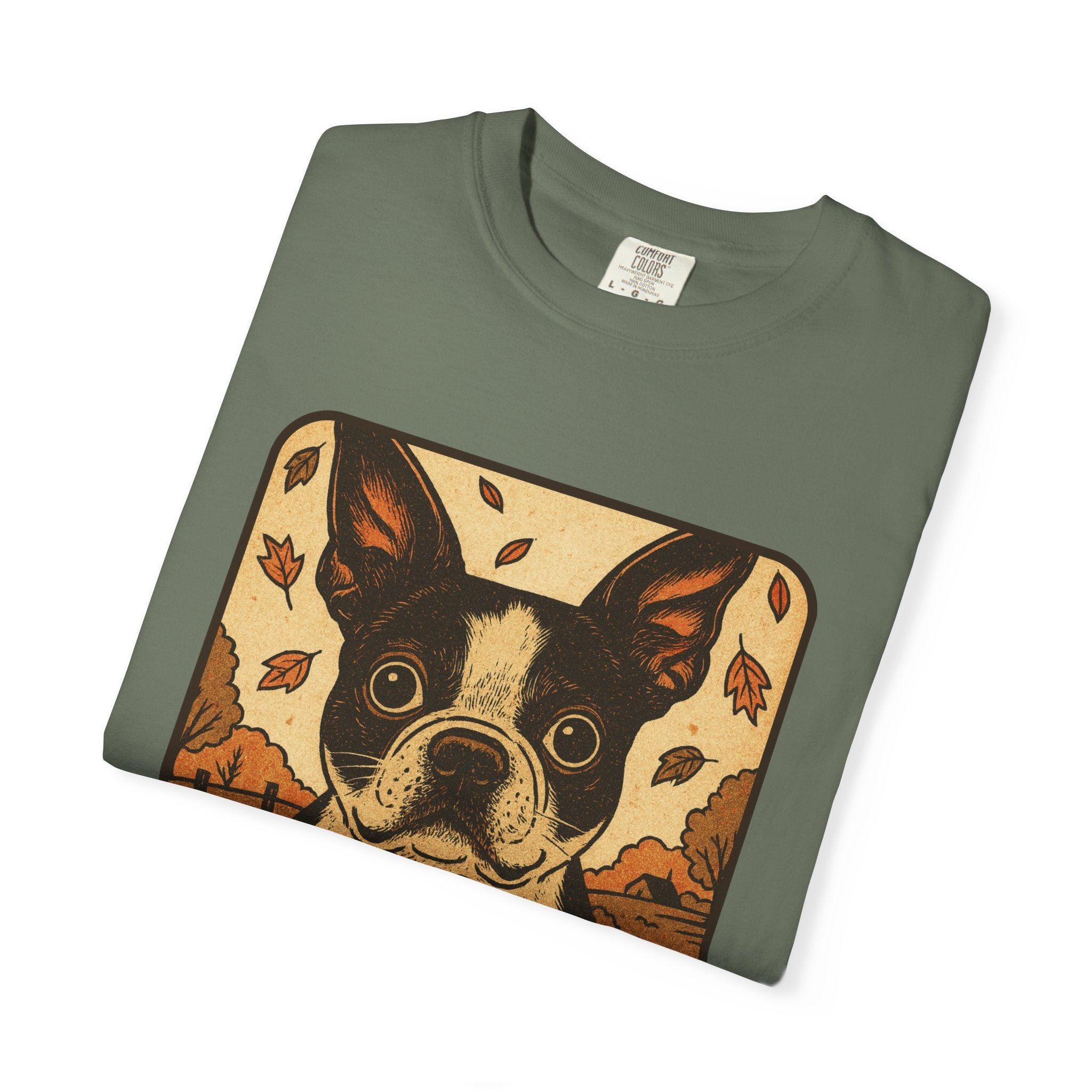 Boston Terrier Pumpkin Pals – Vintage Halloween Tee