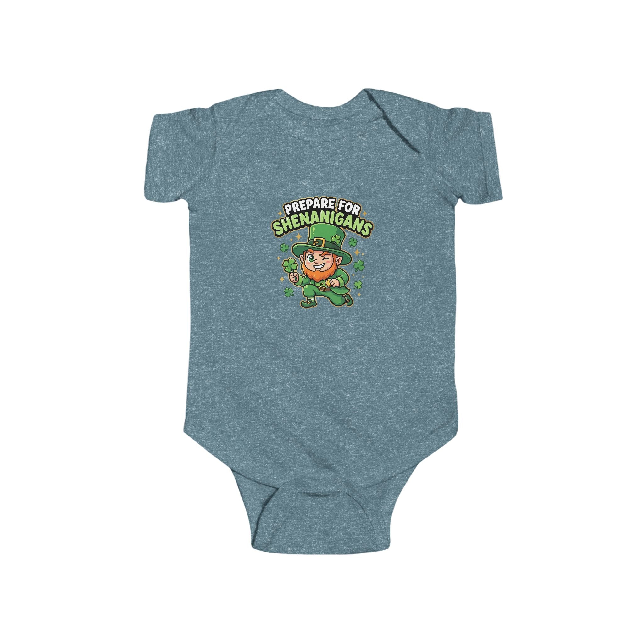 Prepare For Shenanigans Infant Bodysuit – Cute St. Patrick’s Day Leprechaun Baby Onesie