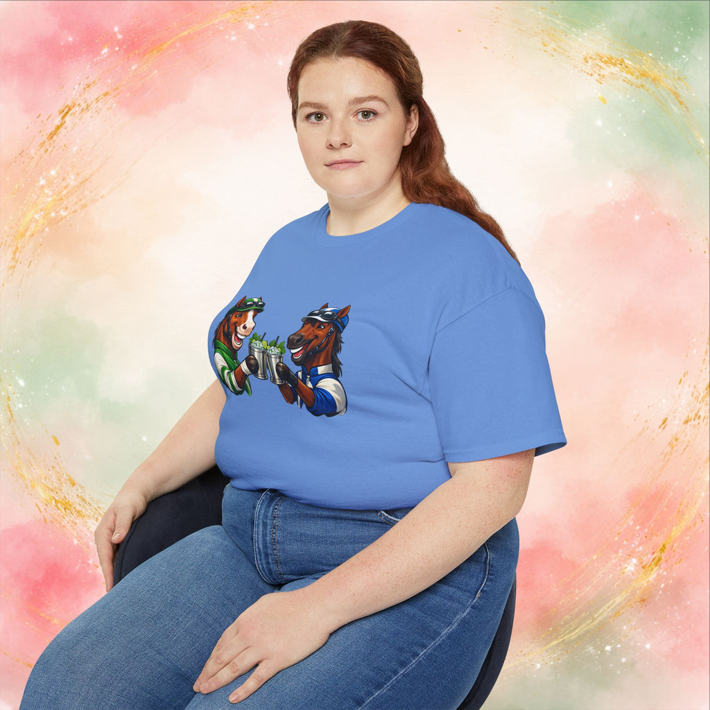 Derby Day Cheers: Funny Jockey Horses & Mint Juleps T-Shirt