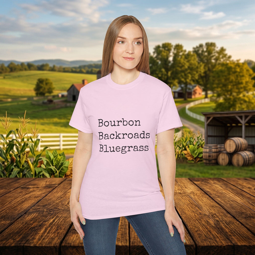 Bourbon Backroads Bluegrass Kentucky T-Shirt | Southern Comfort Graphic Tee