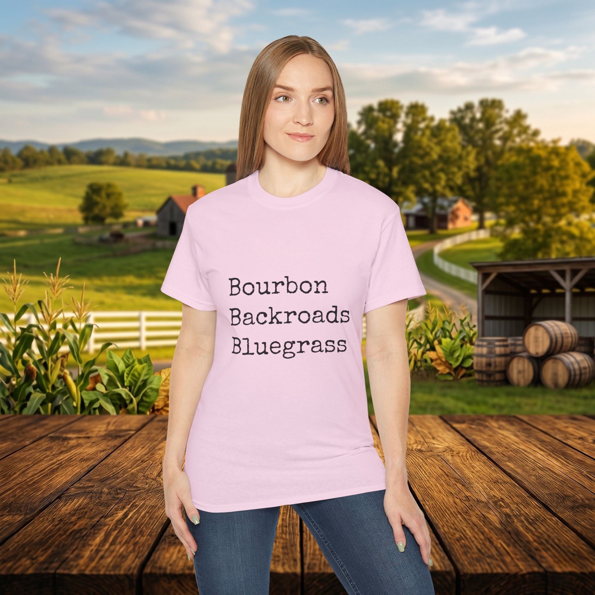 Bourbon Backroads Bluegrass Kentucky T-Shirt | Southern Comfort Graphic Tee
