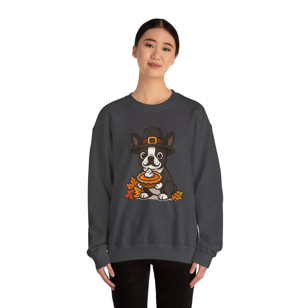 Boston Terrier Pilgrim Thanksgiving Sweatshirt