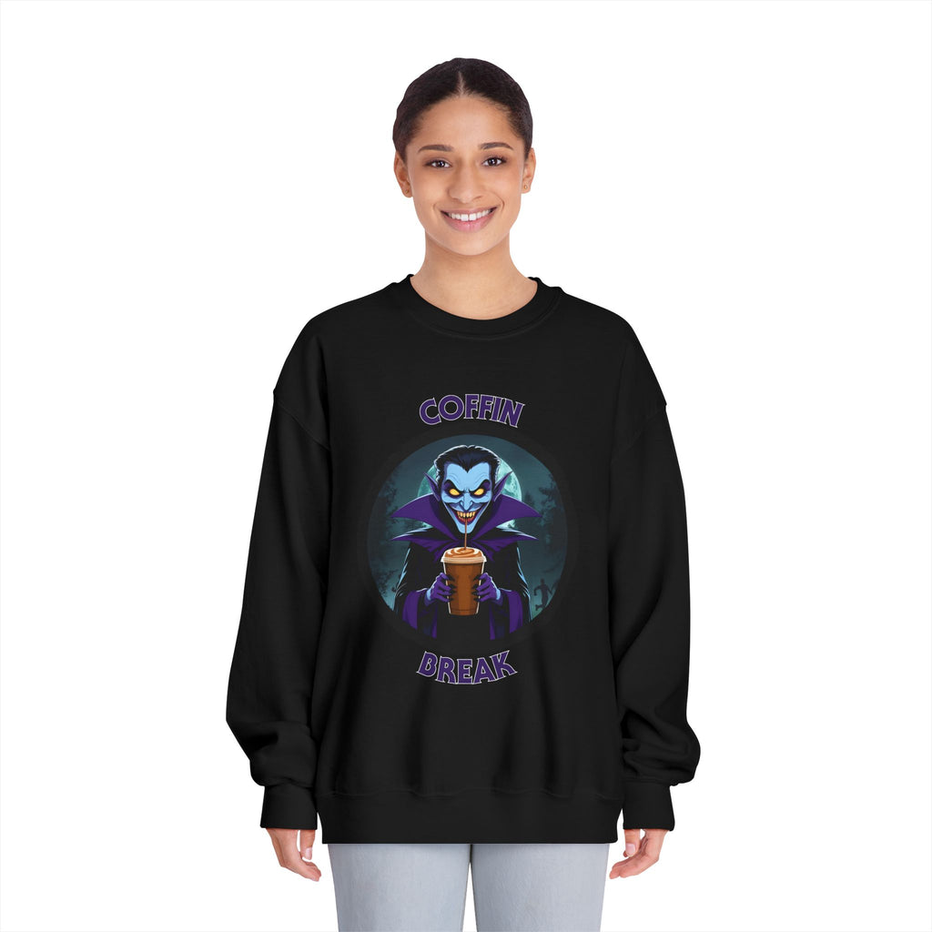 Coffin Break Halloween Sweatshirt (Unisex)