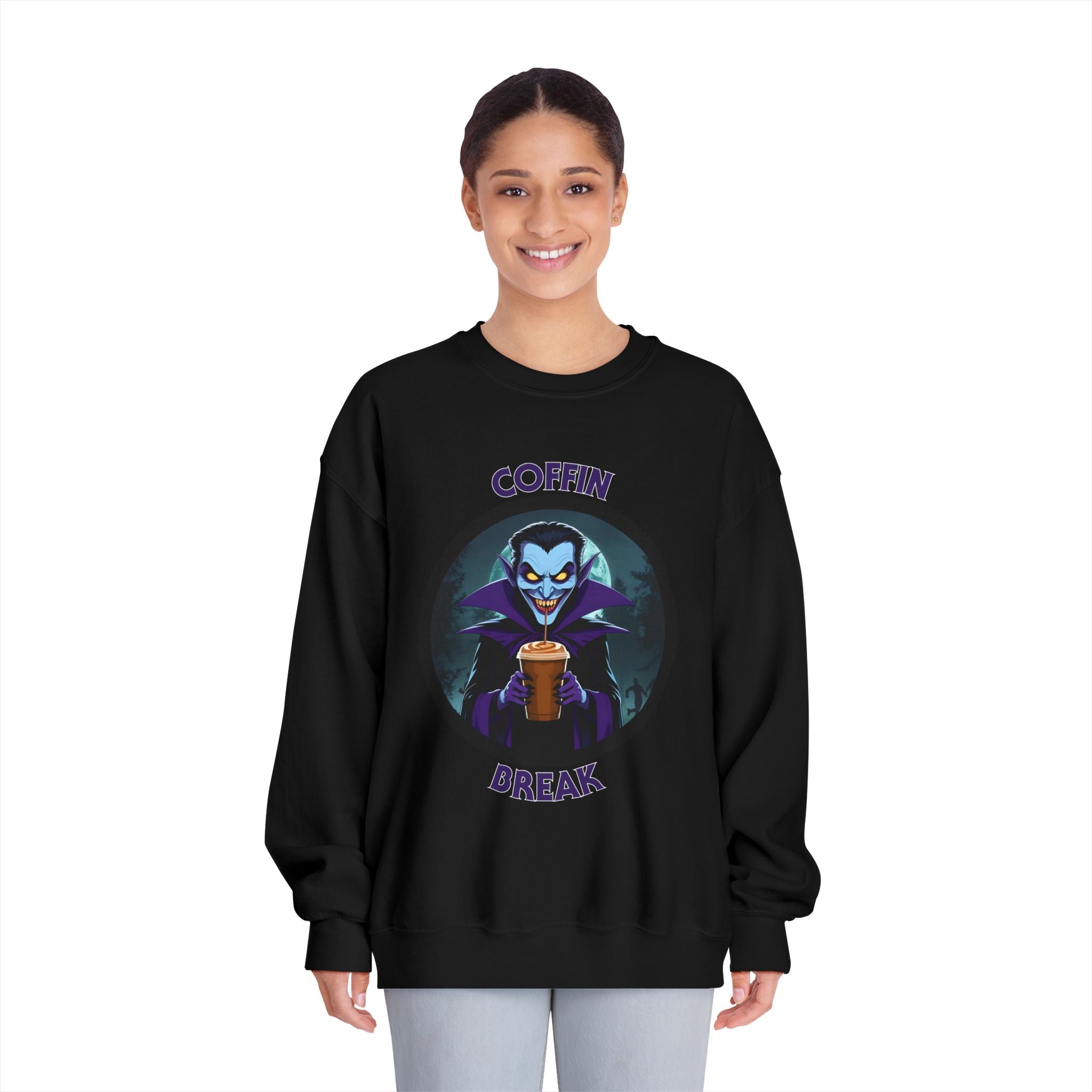 Coffin Break Halloween Sweatshirt (Unisex)