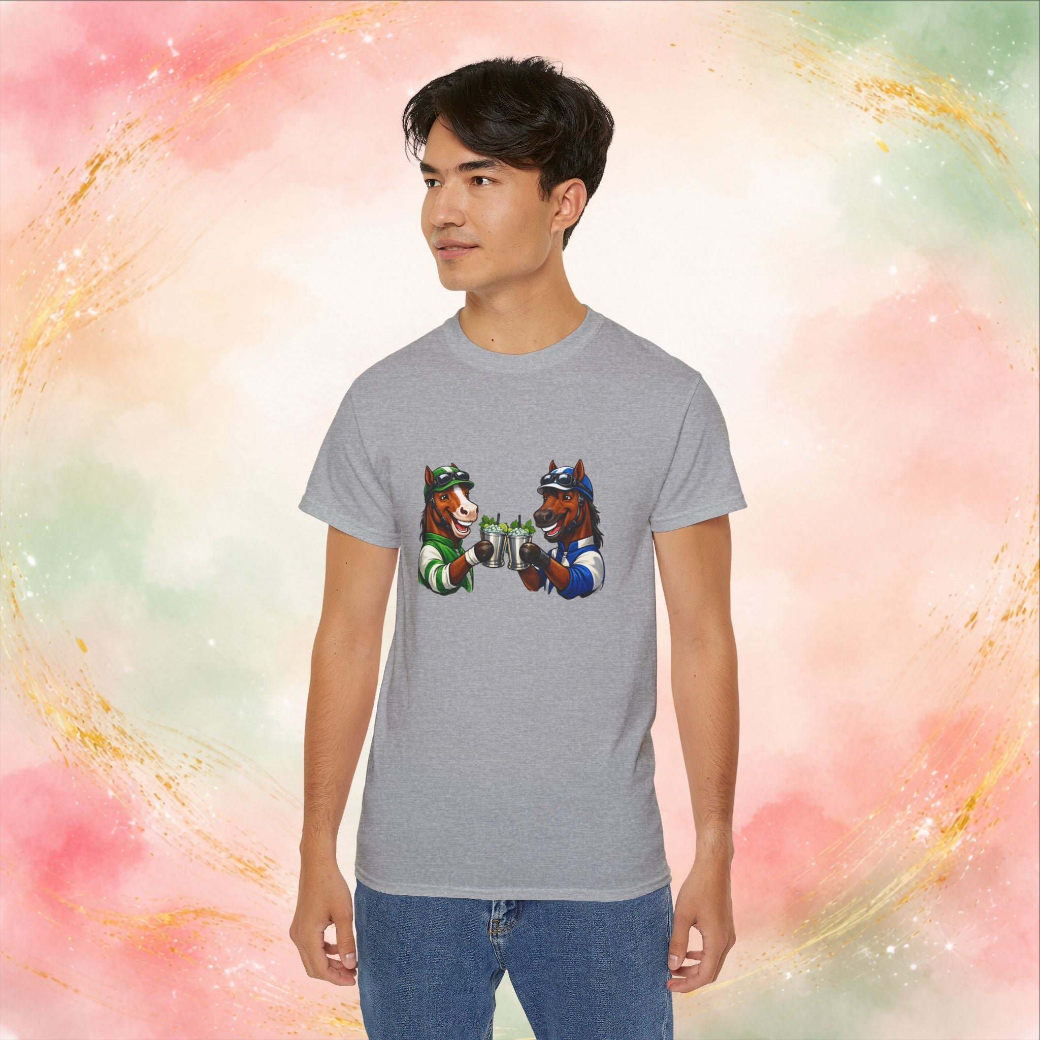 Derby Day Cheers: Funny Jockey Horses & Mint Juleps T-Shirt