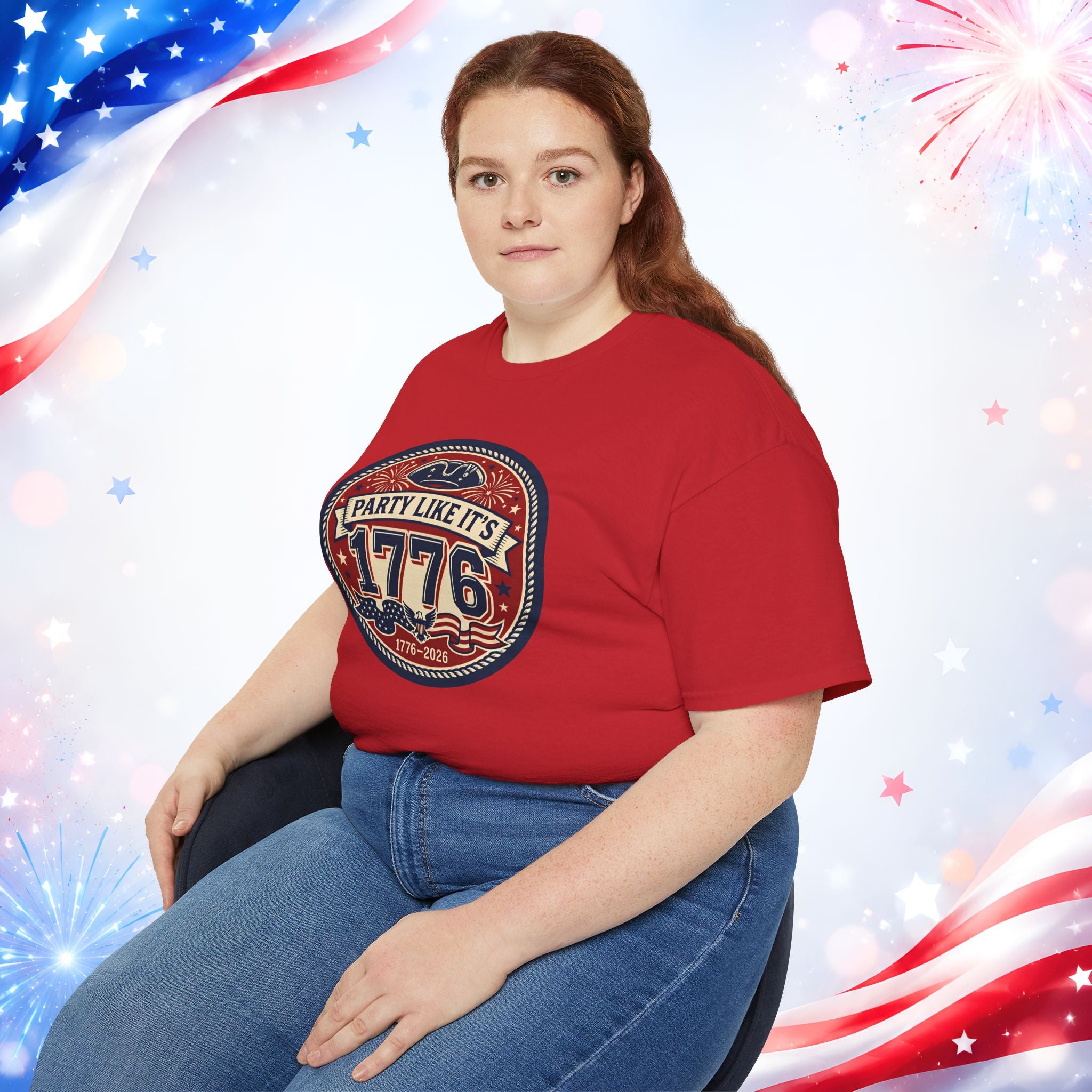 Party Like It’s 1776 T-Shirt | America 250th Birthday 4th of July Patriotic Tee