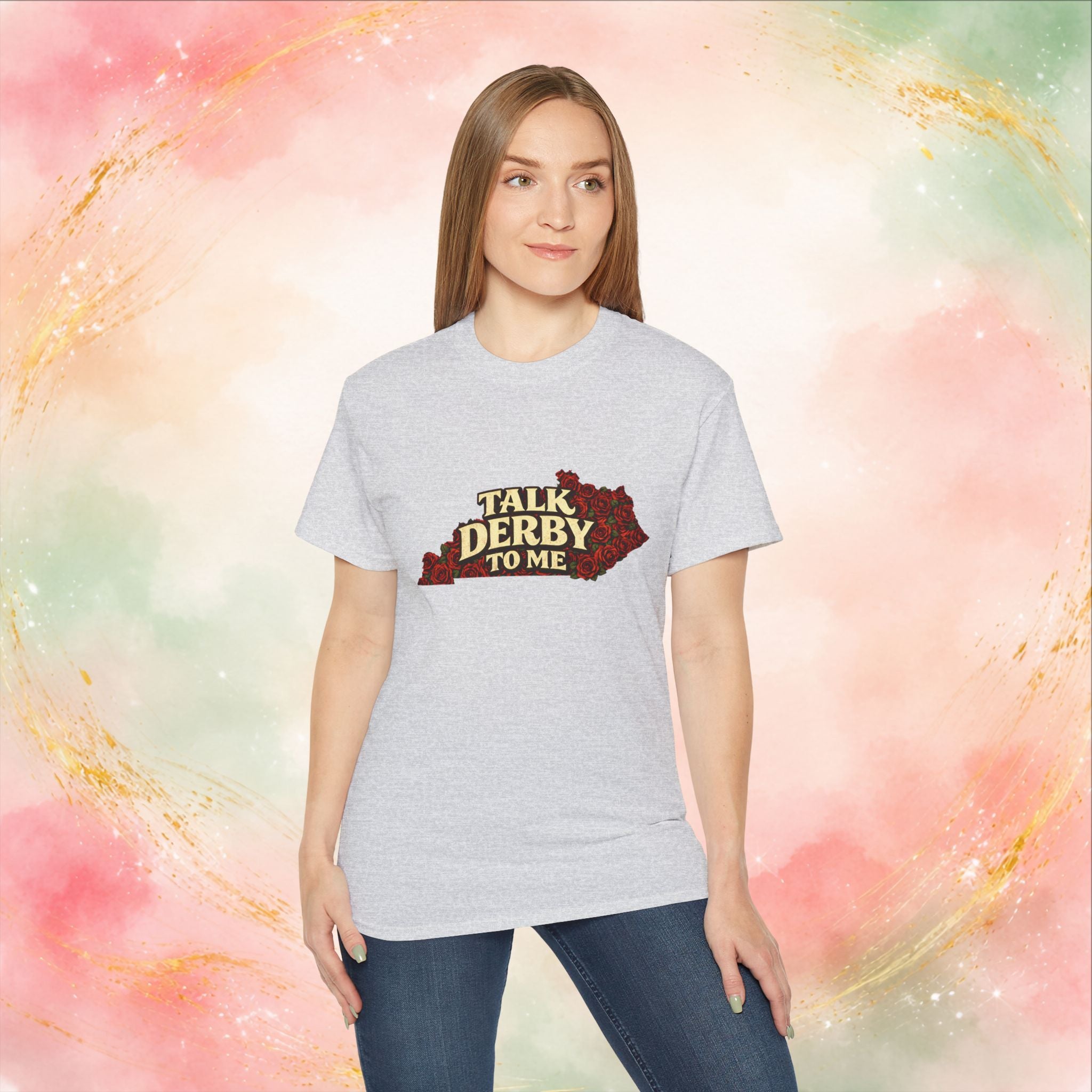 Talk Derby To Me T-Shirt | Kentucky Derby Roses Graphic Tee