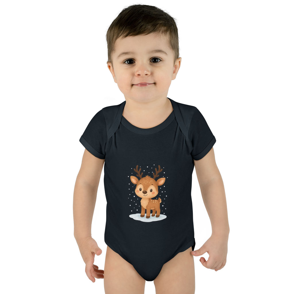 Cute Baby Reindeer Christmas Bodysuit – Holiday Infant One-Piece