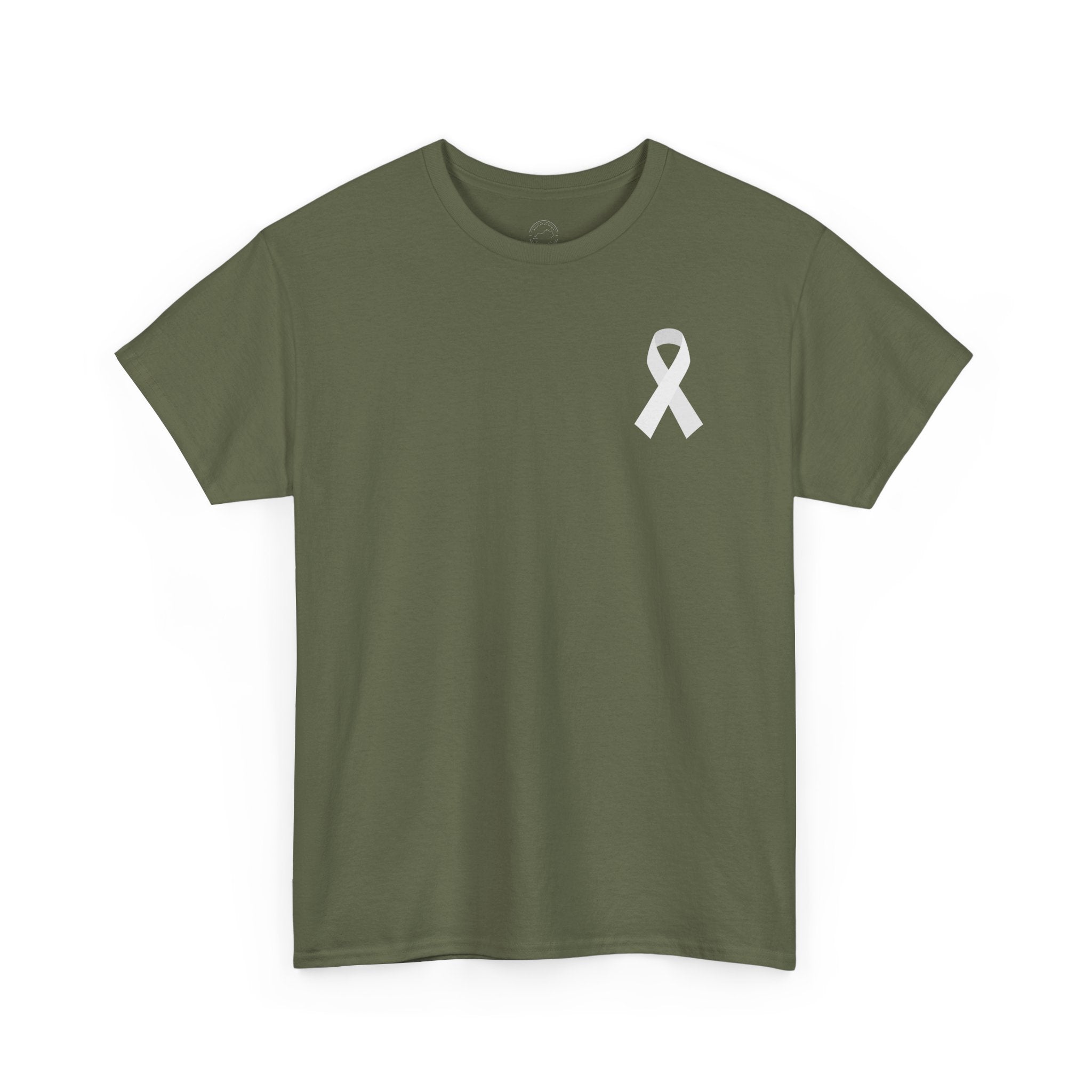Breathe Hope – White Flower Lung Cancer Awareness T-Shirt