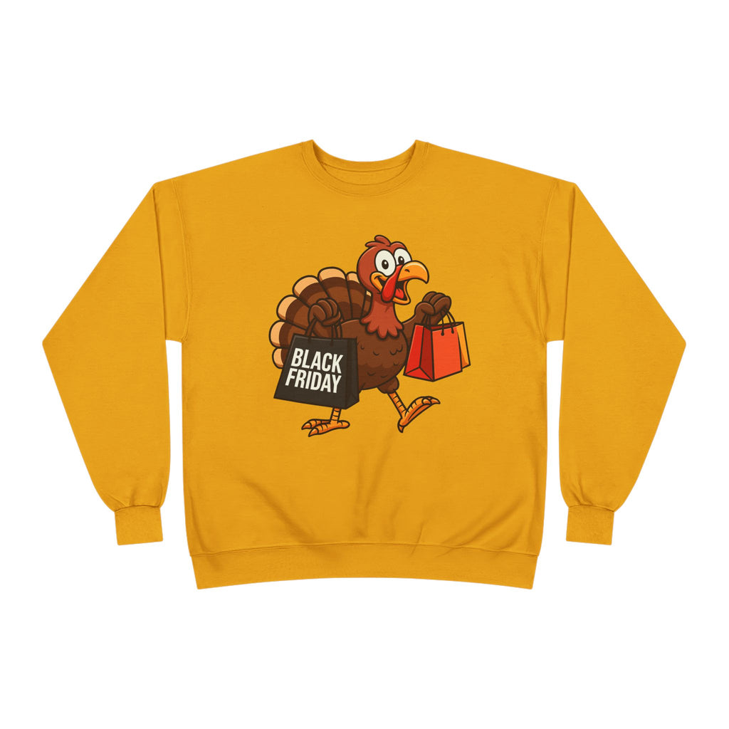 Black Friday Shopping Turkey Sweatshirt – Funny Thanksgiving & Holiday Gift