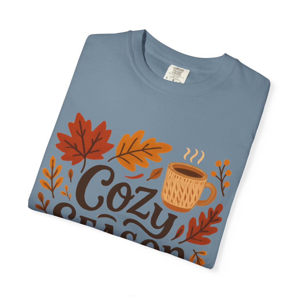 Cozy Season Unisex T-shirt, Fall Fashion Tee, Autumn Apparel, Gift for Him/Her, Pumpkin Spice Shirt, Relaxing Vibes