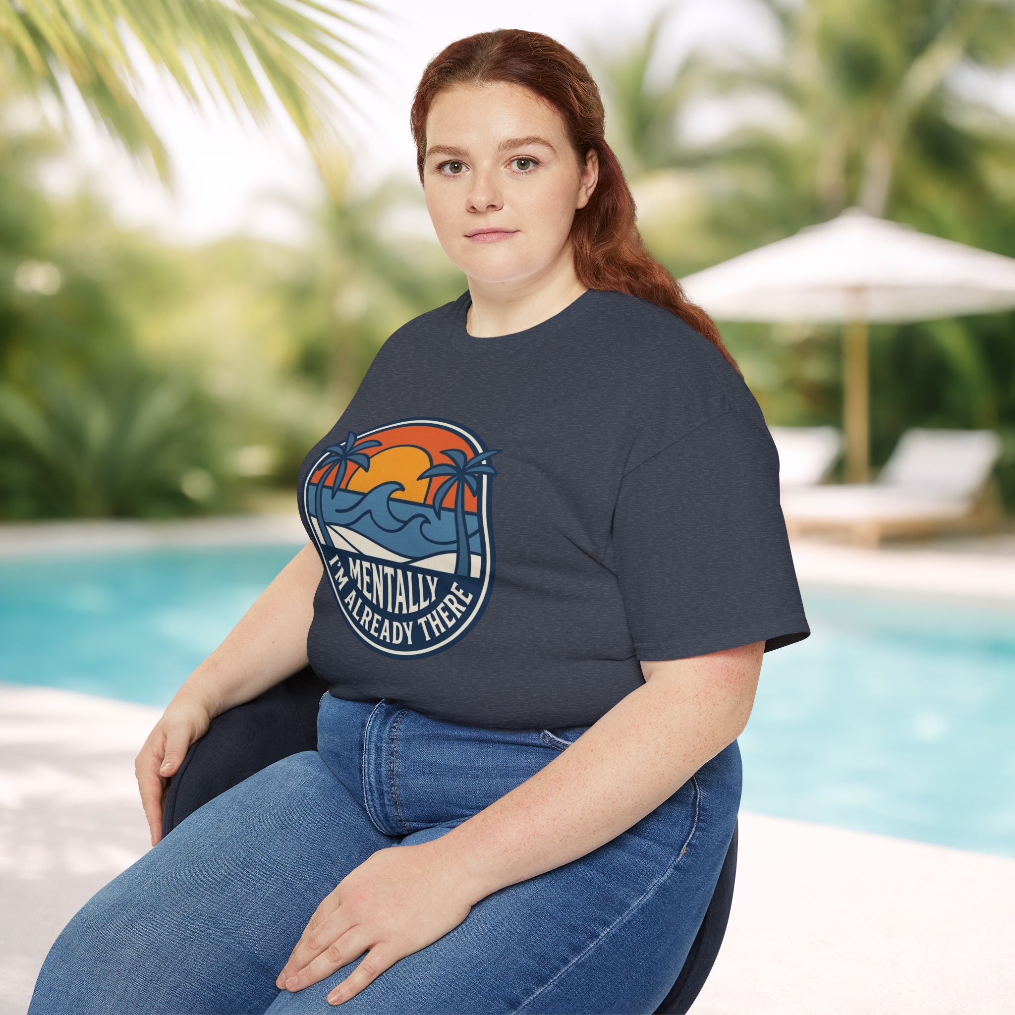 Mentally I’m Already There Summer Beach Sunset T-Shirt