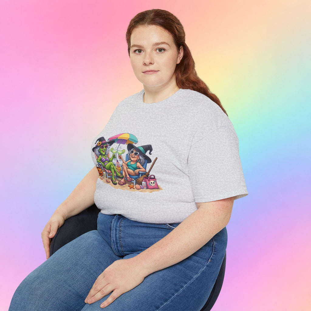 Summerween Witches Beach T-Shirt | Funny Halloween Summer Tee