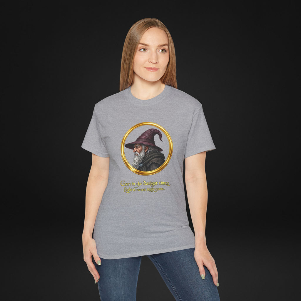 Vintage Wizard Graphic T-Shirt | Fantasy Side Profile Tee