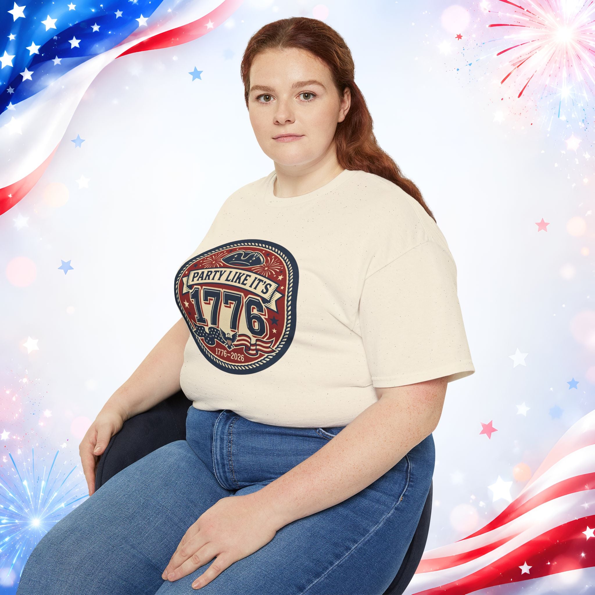Party Like It’s 1776 T-Shirt | America 250th Birthday 4th of July Patriotic Tee