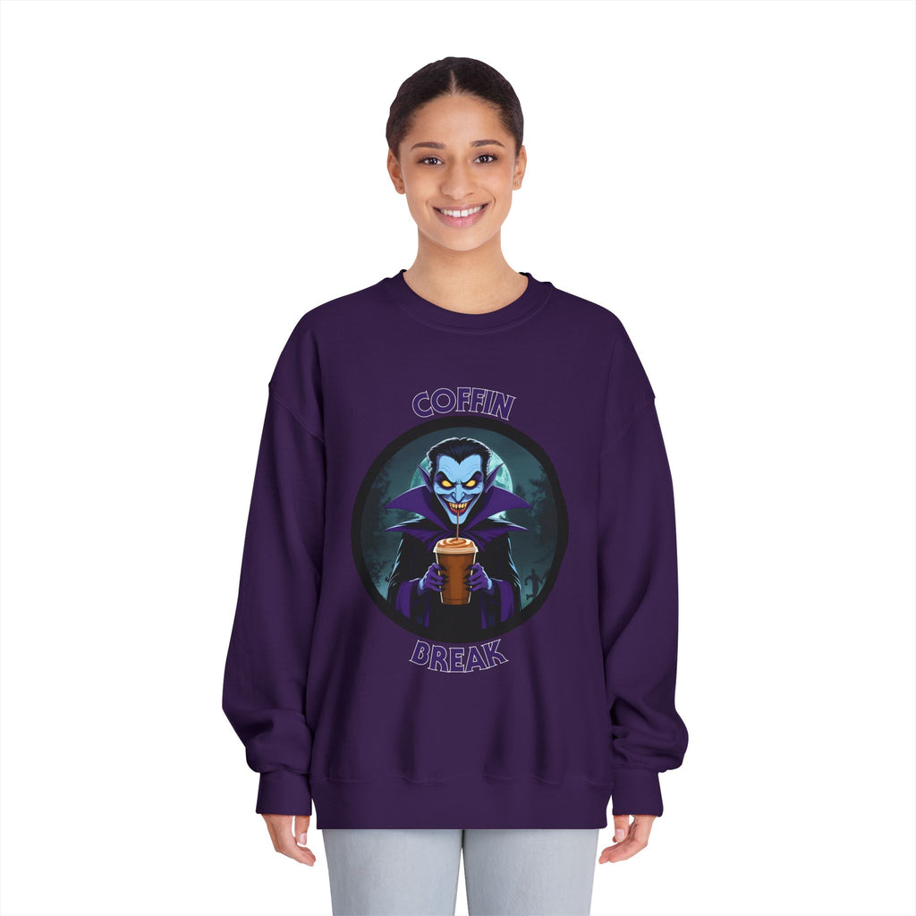 Coffin Break Halloween Sweatshirt (Unisex)