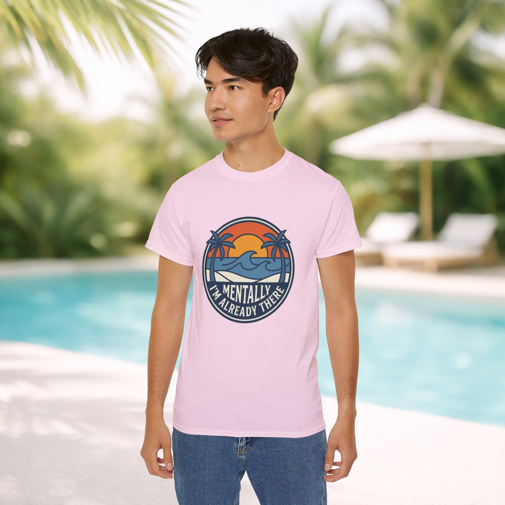 Mentally I’m Already There Summer Beach Sunset T-Shirt