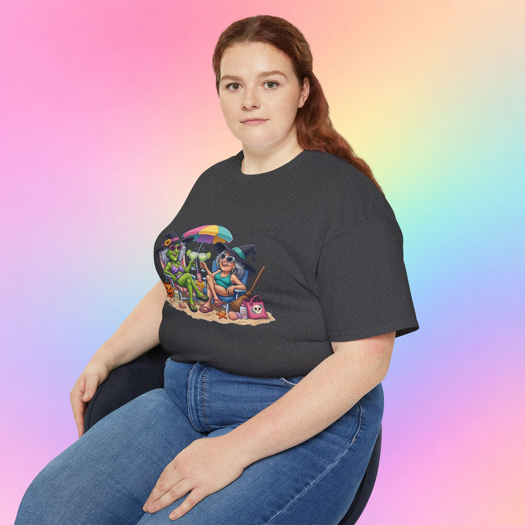 Summerween Witches Beach T-Shirt | Funny Halloween Summer Tee