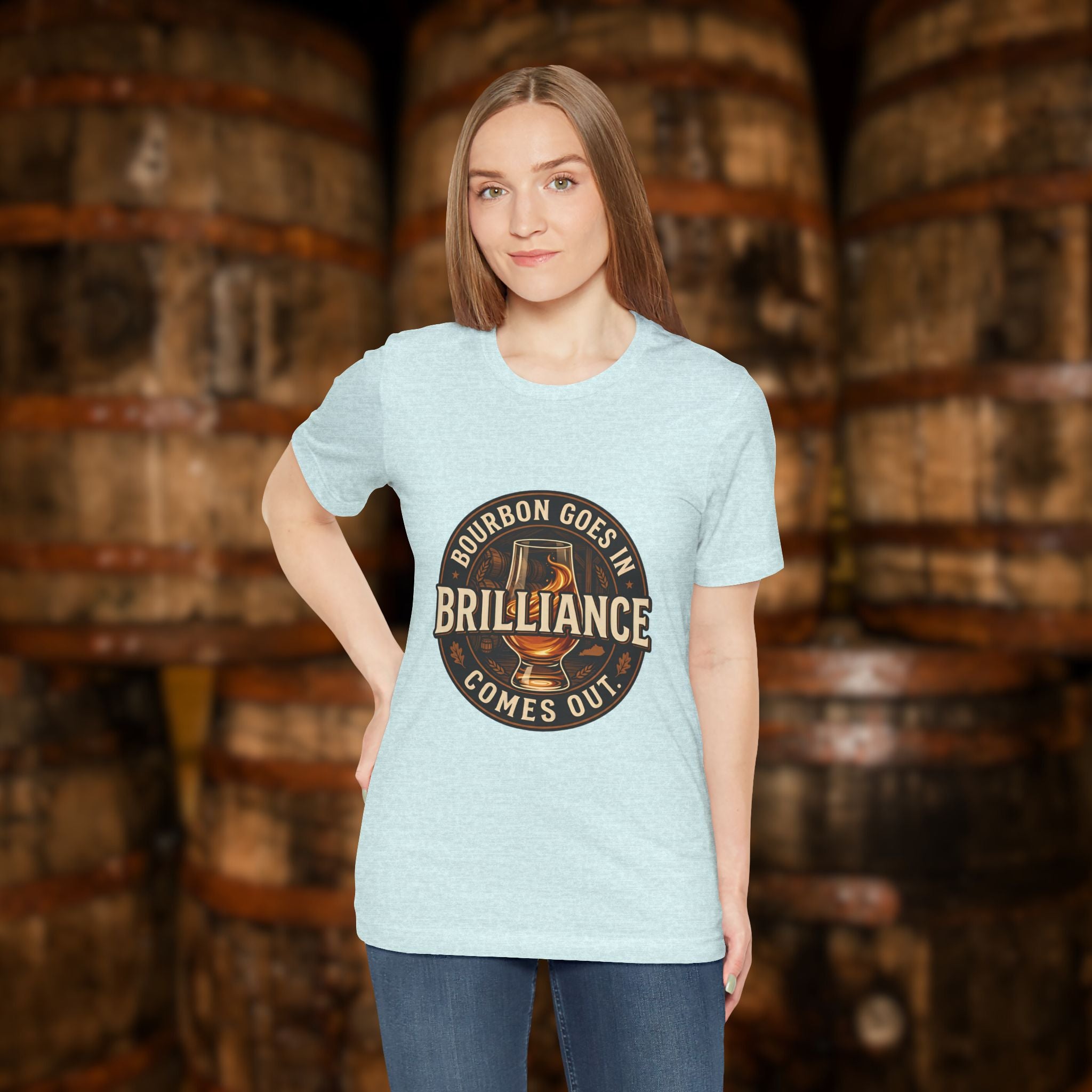 Bourbon Goes In Brilliance Comes Out T-Shirt | Kentucky Bourbon Graphic Tee