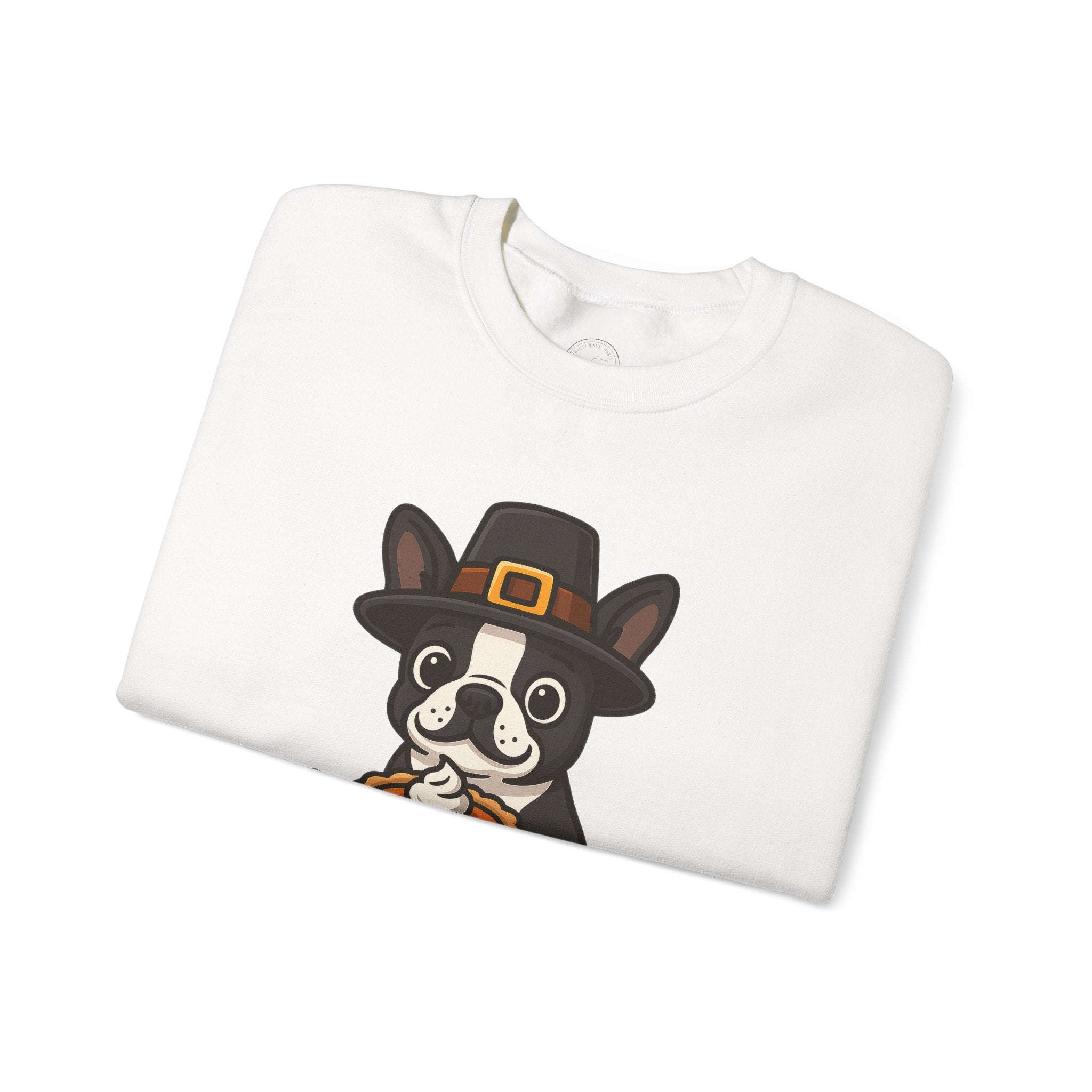 Boston Terrier Pilgrim Thanksgiving Sweatshirt
