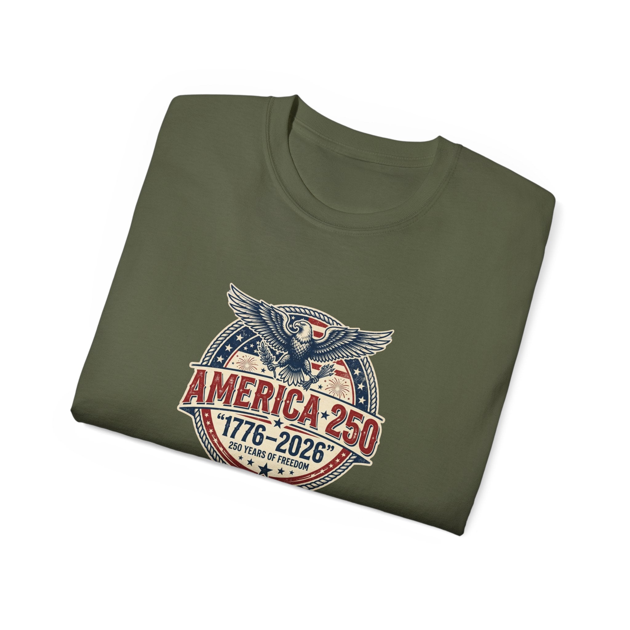 America 250 T-Shirt | 1776–2026 250 Years of Freedom 4th of July Patriotic Eagle Shirt