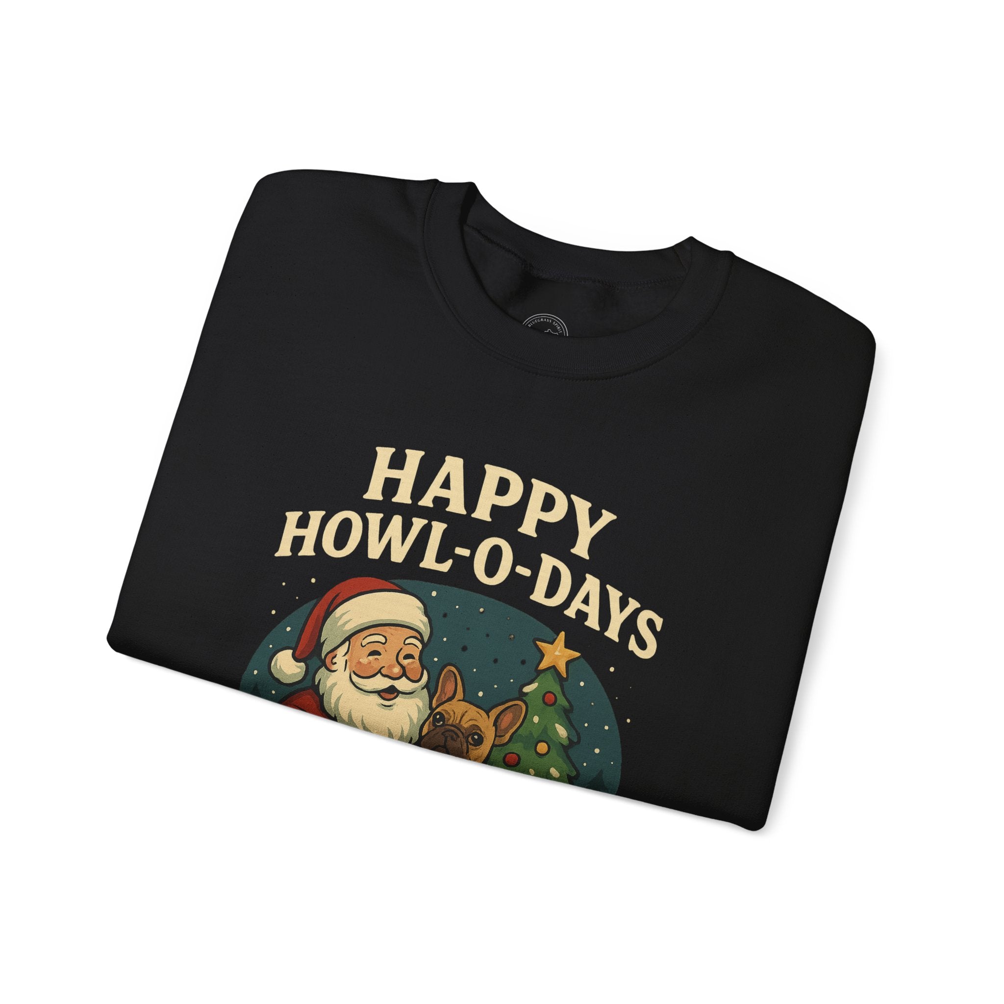 🎅🐶 Happy Howl-O-Days Frenchie Christmas Sweatshirt