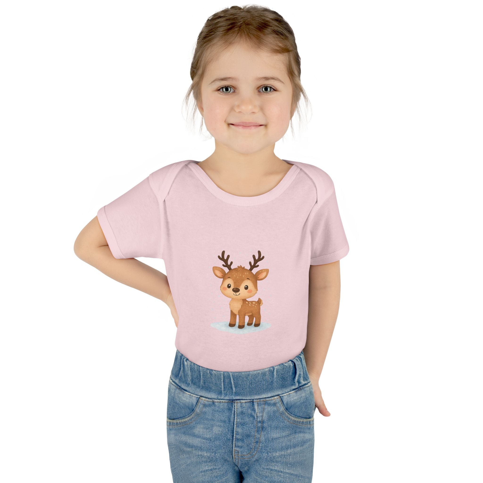 Cute Baby Reindeer Christmas Bodysuit – Holiday Infant One-Piece