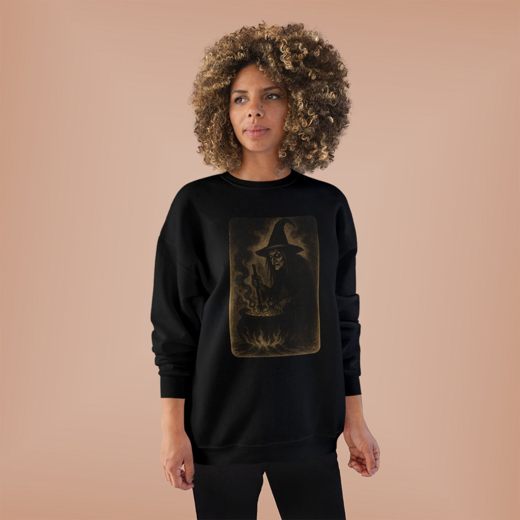 Vintage Witch Cauldron Sweatshirt – Spooky Retro Halloween Pullover