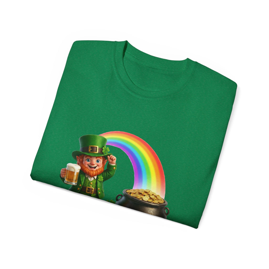 Lucky Leprechaun Rainbow Gold St. Patrick’s Day T-Shirt | Irish Beer Shirt