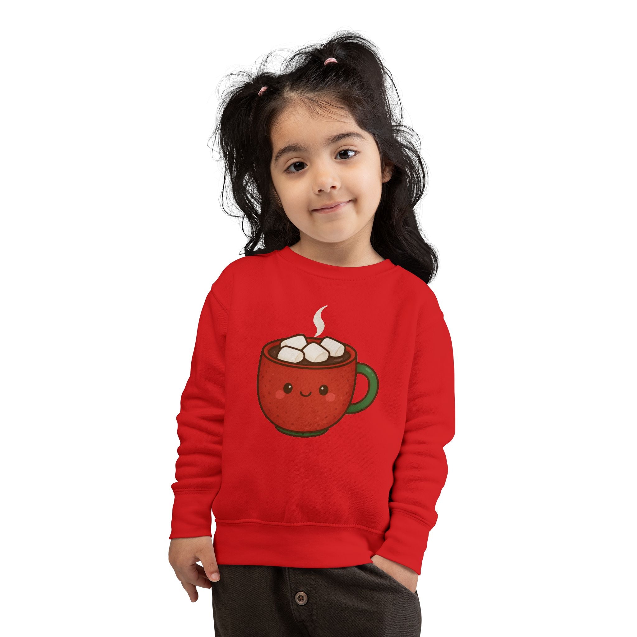 🎄 Cuddly Cocoa – Adorable Christmas Toddler Sweatshirt
