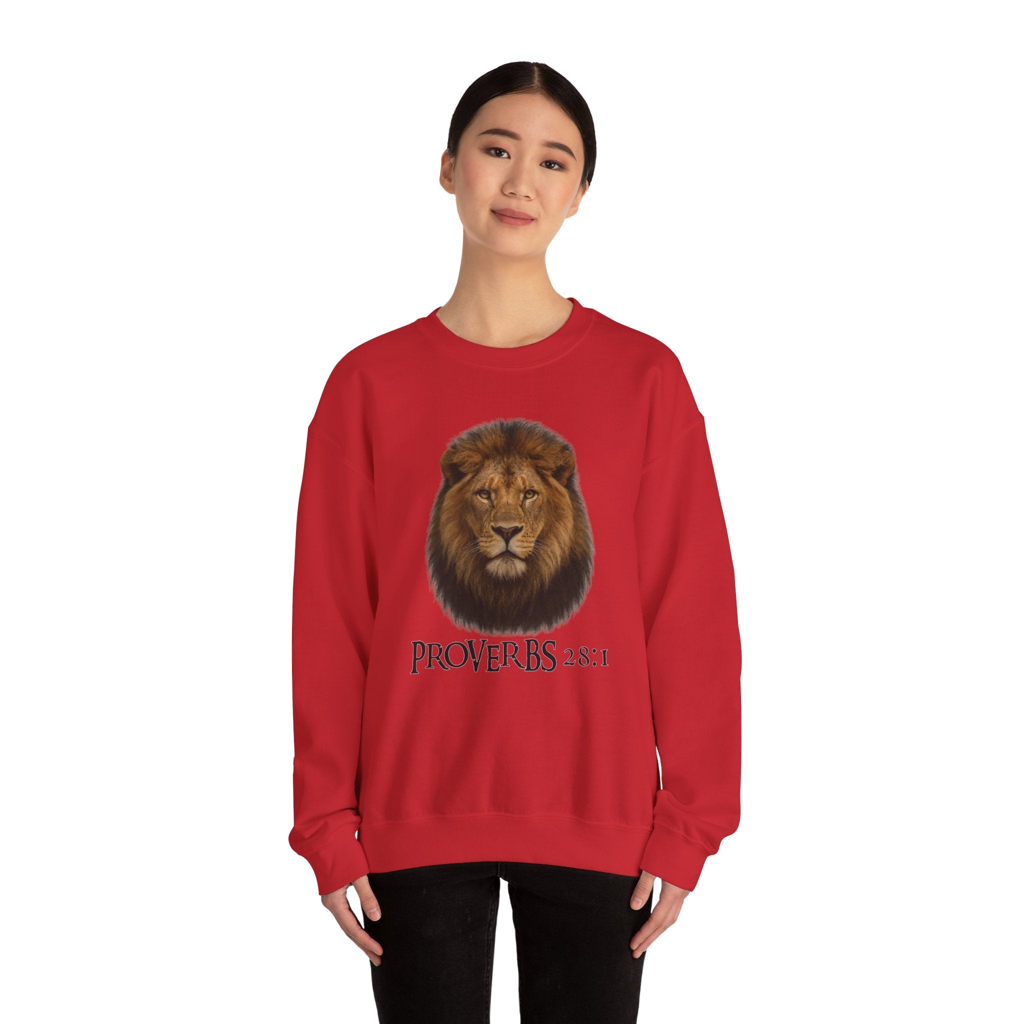 Bold as a Lion – Proverbs 28:1 Christian Sweatshirt