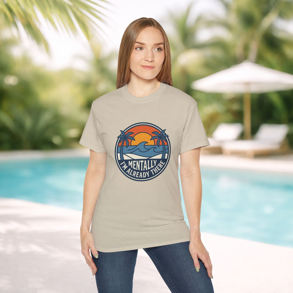 Mentally I’m Already There Summer Beach Sunset T-Shirt