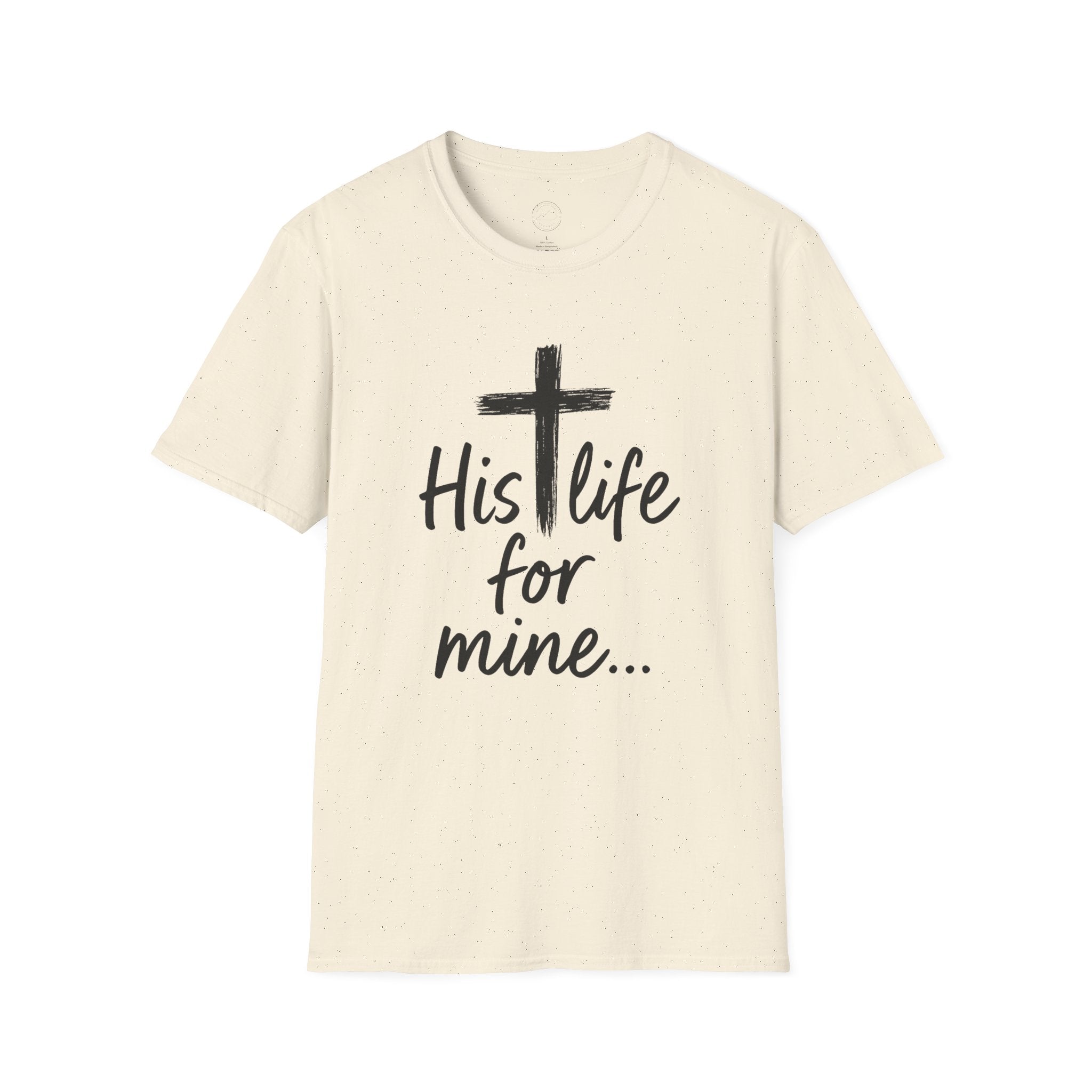 His Life for Mine Christian T-Shirt – Faith & Inspiration Tee
