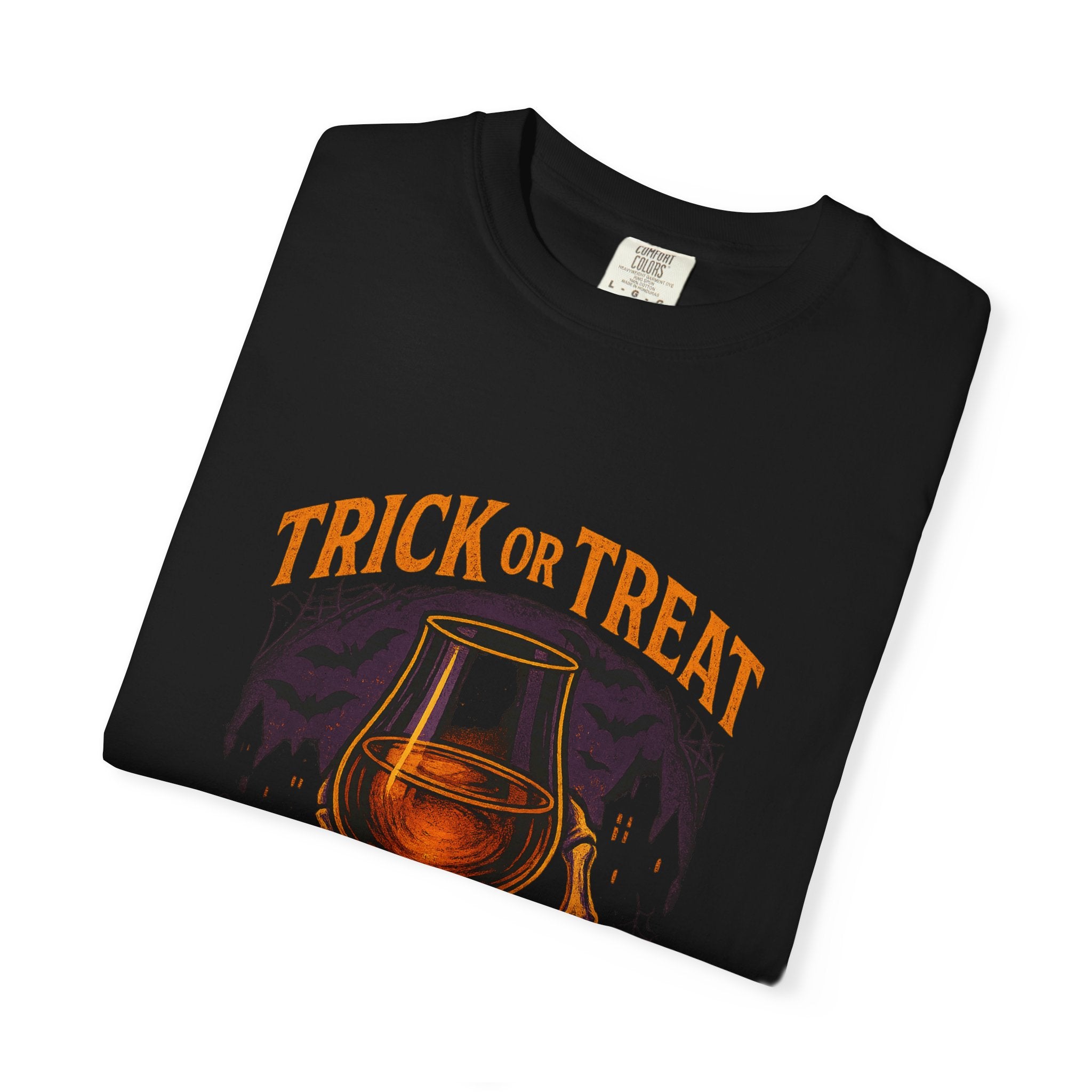 Trick or Treat Pour Mine Neat Halloween Bourbon T-Shirt