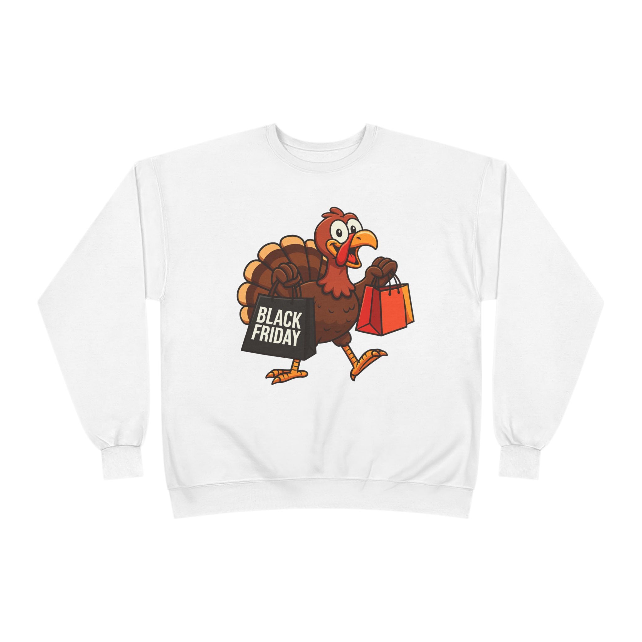 Black Friday Shopping Turkey Sweatshirt – Funny Thanksgiving & Holiday Gift