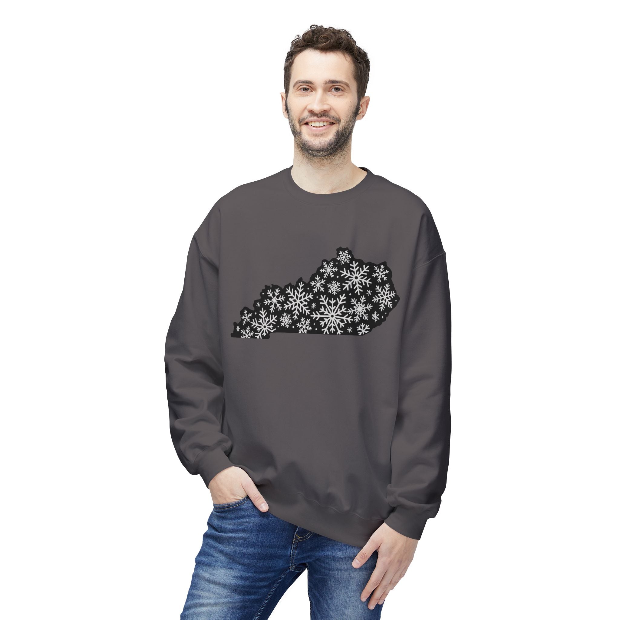 Snowflakes Over Kentucky Winter Sweatshirt