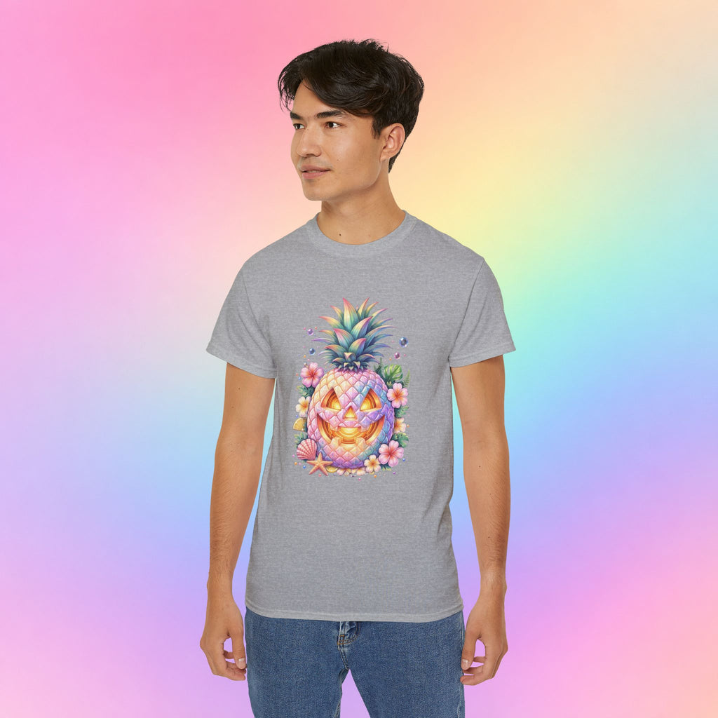 Summerween Pineapple Jack-O’-Lantern T-Shirt | Tropical Halloween Shirt