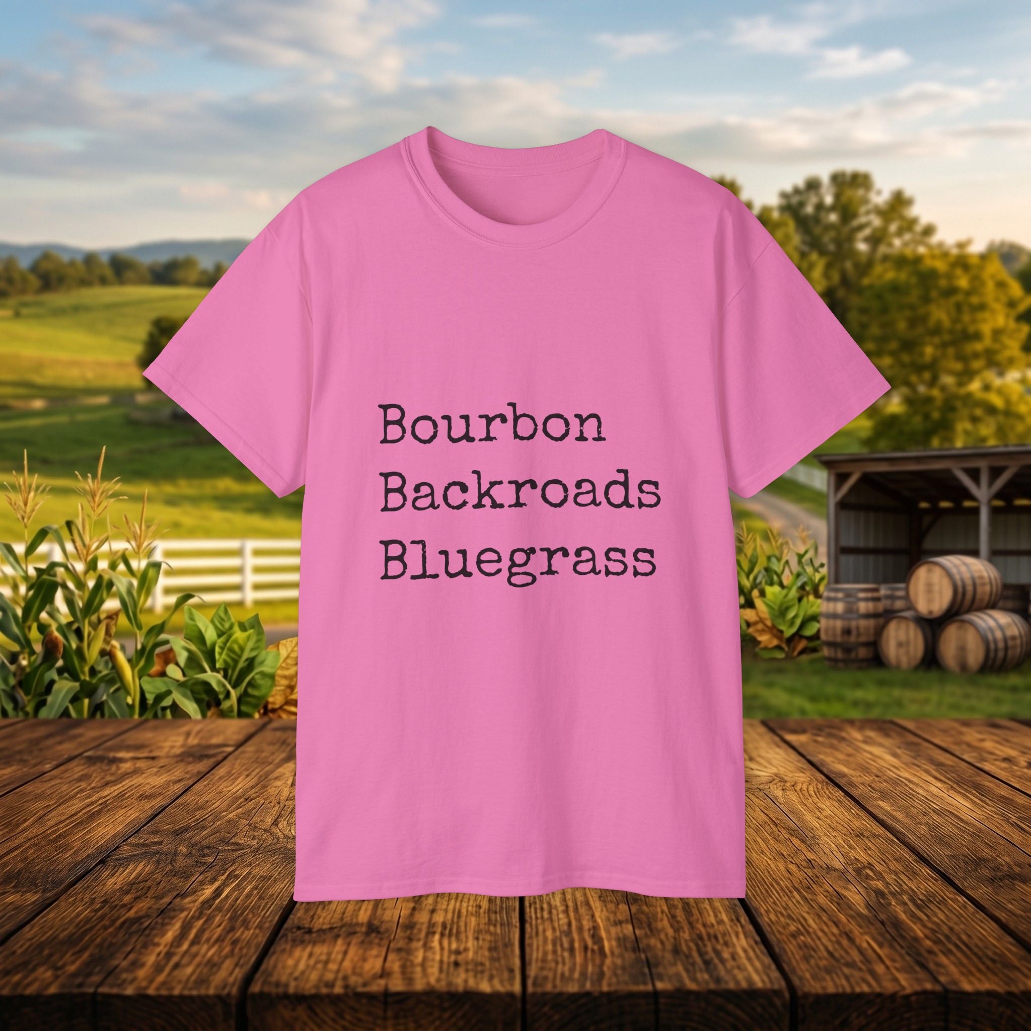 Bourbon Backroads Bluegrass Kentucky T-Shirt | Southern Comfort Graphic Tee