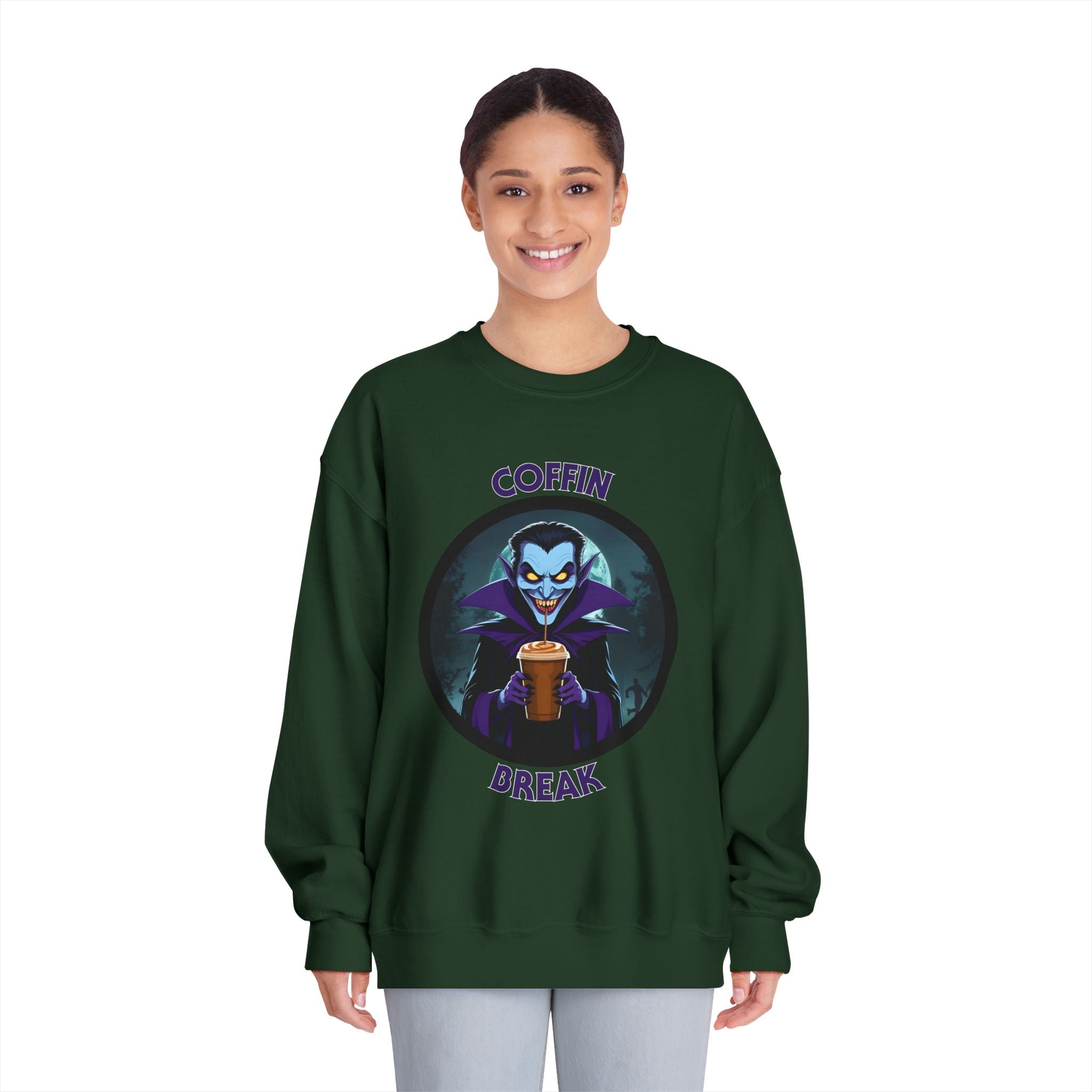 Coffin Break Halloween Sweatshirt (Unisex)