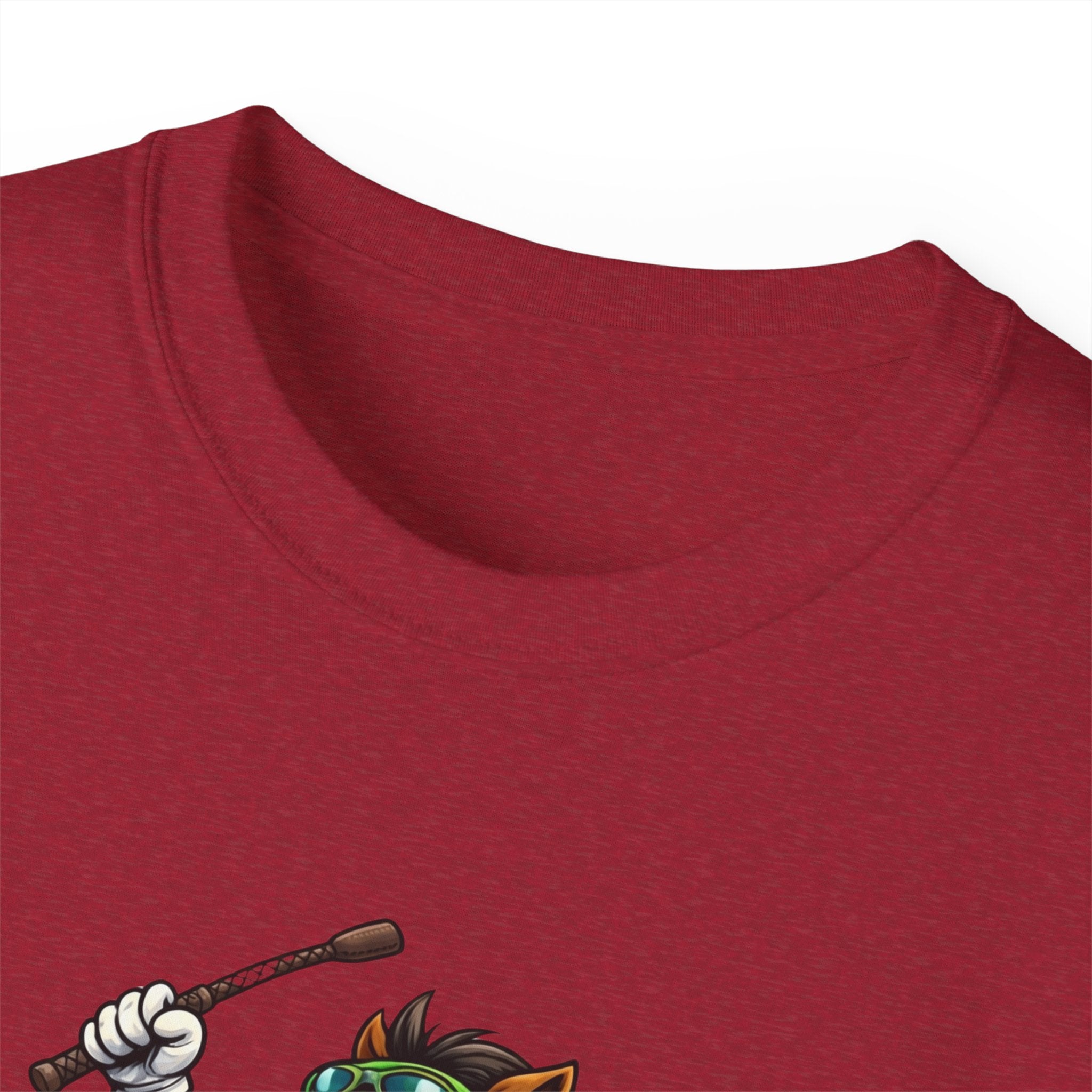 Funny Derby Horse & Jockey T-Shirt | Playful Horse Racing Graphic Tee