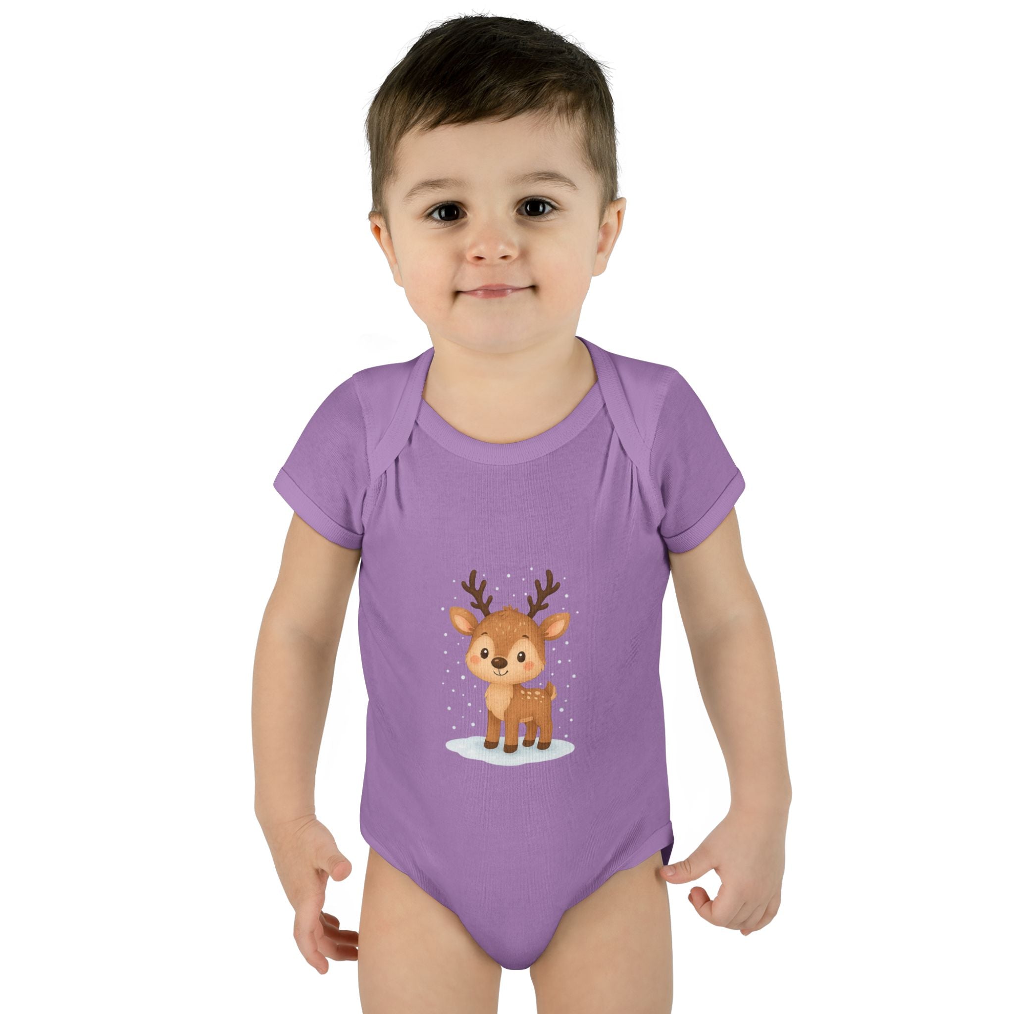 Cute Baby Reindeer Christmas Bodysuit – Holiday Infant One-Piece