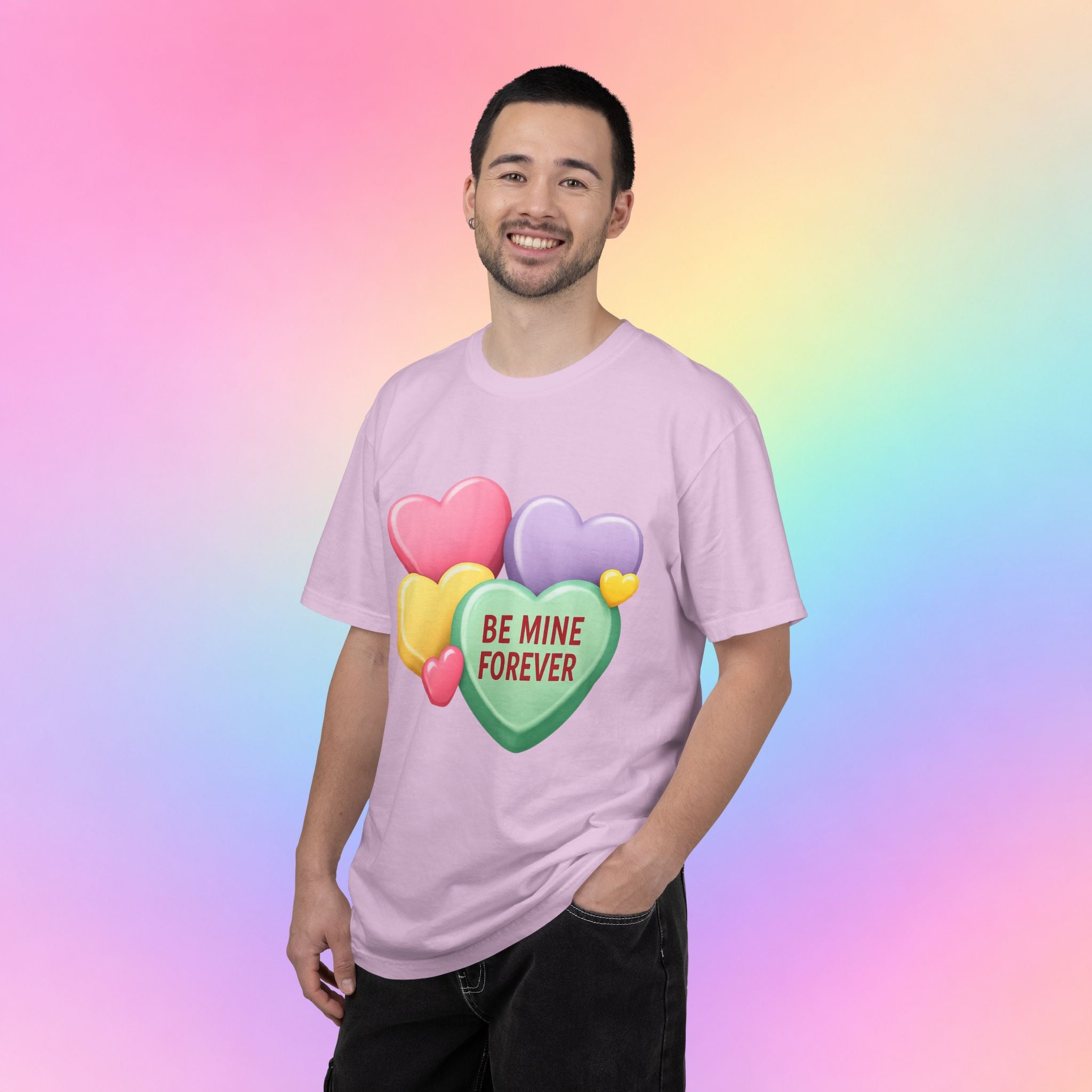 Be Mine Forever Valentine’s Day T-Shirt – Cute Candy Heart Unisex Graphic Tee