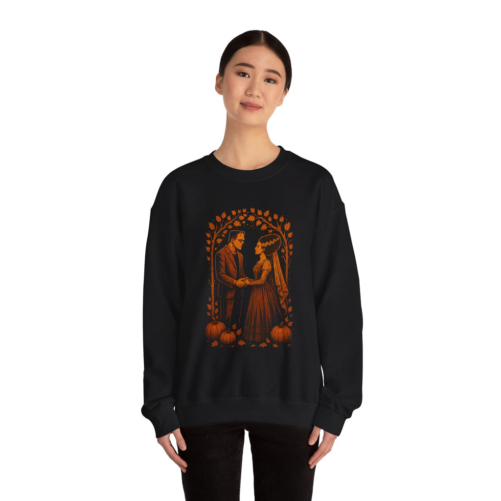 The Monster and The Bride — Vintage Halloween Sweatshirt