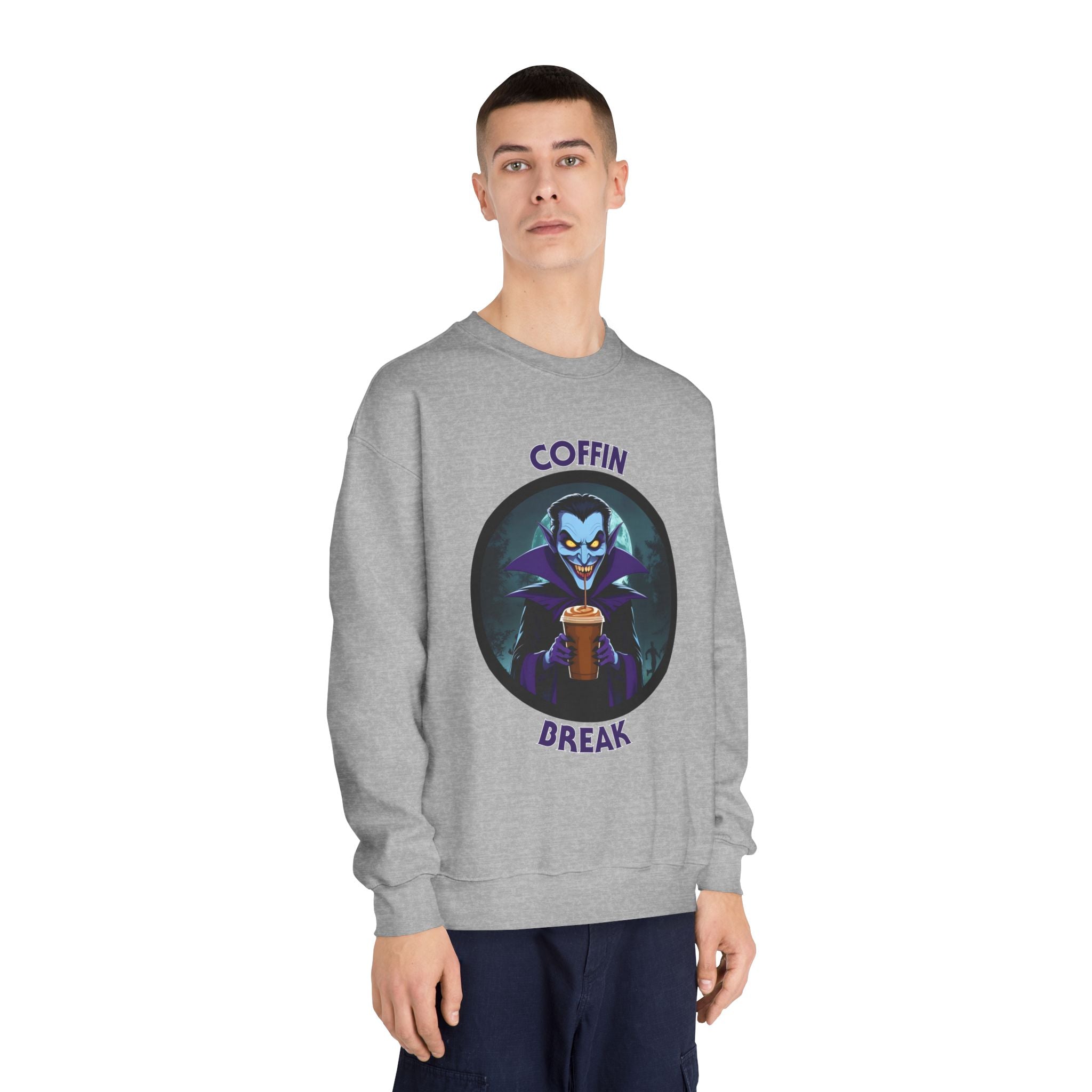Coffin Break Halloween Sweatshirt (Unisex)