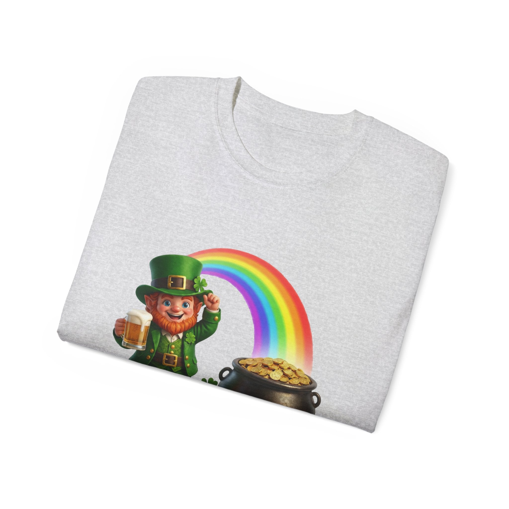Lucky Leprechaun Rainbow Gold St. Patrick’s Day T-Shirt | Irish Beer Shirt