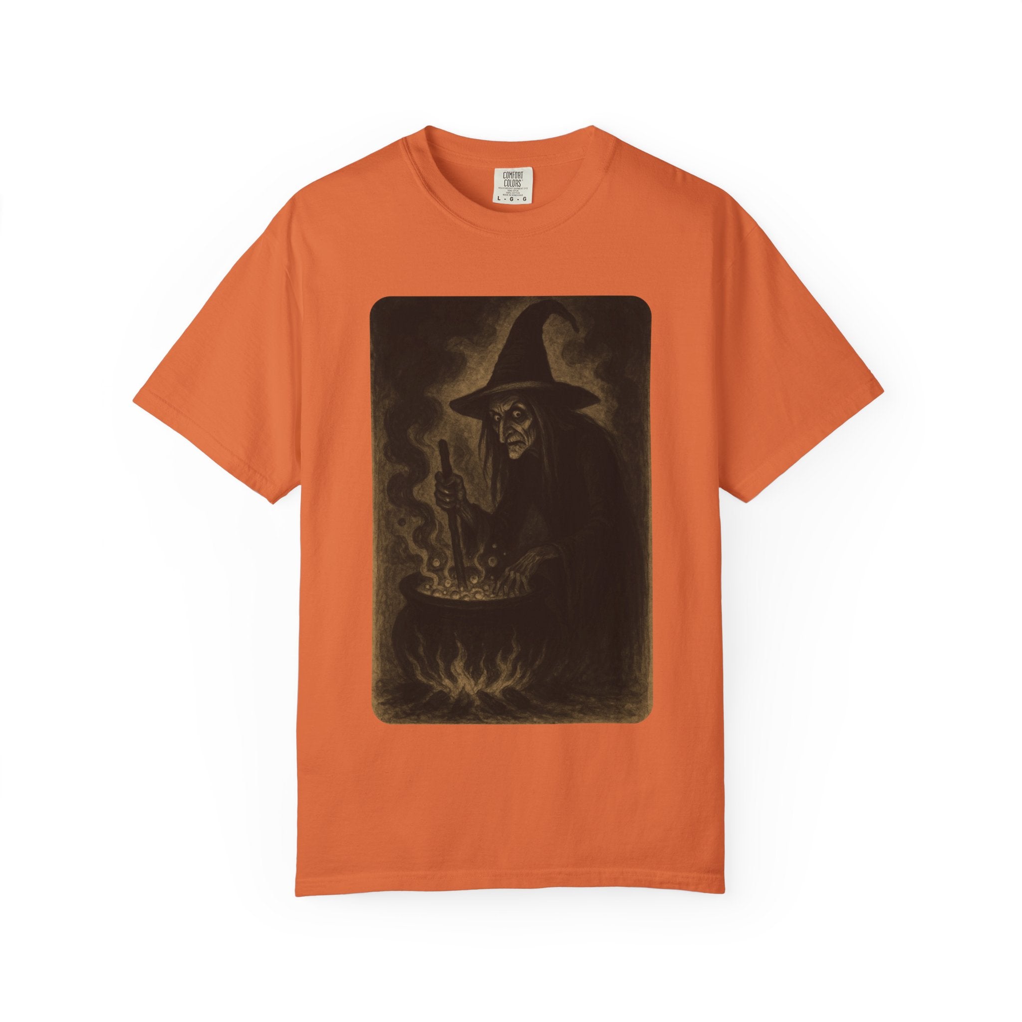 Vintage Witch Brewing Cauldron Halloween Shirt