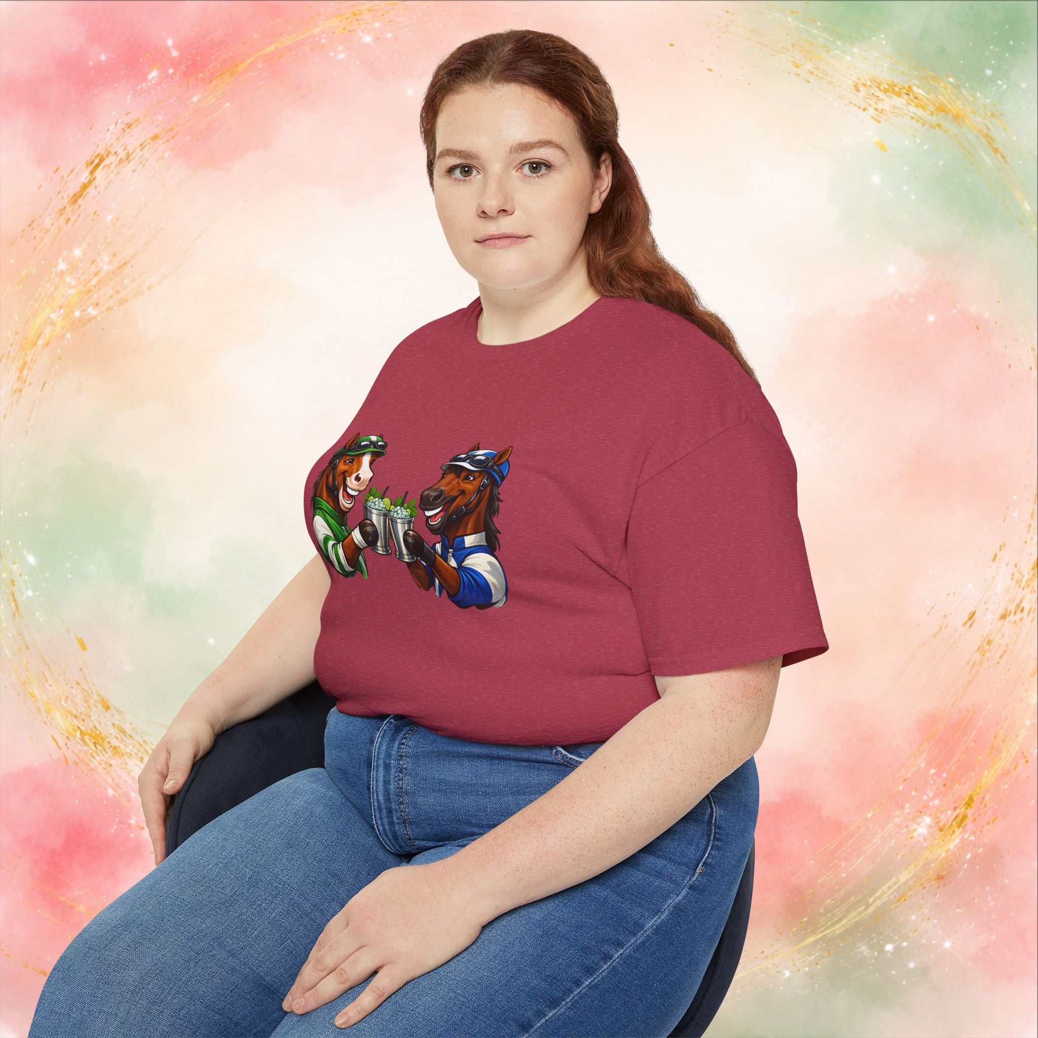 Derby Day Cheers: Funny Jockey Horses & Mint Juleps T-Shirt