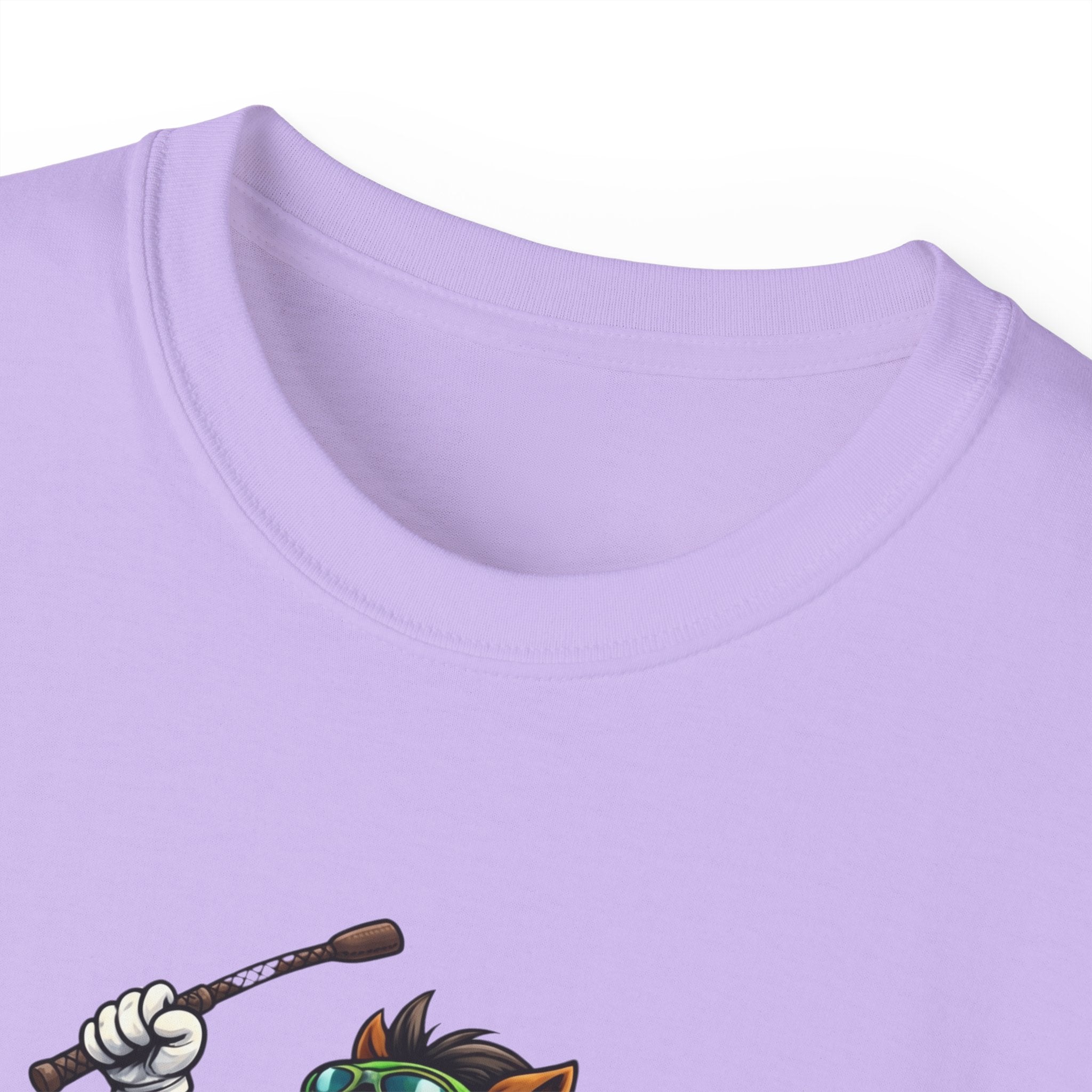 Funny Derby Horse & Jockey T-Shirt | Playful Horse Racing Graphic Tee
